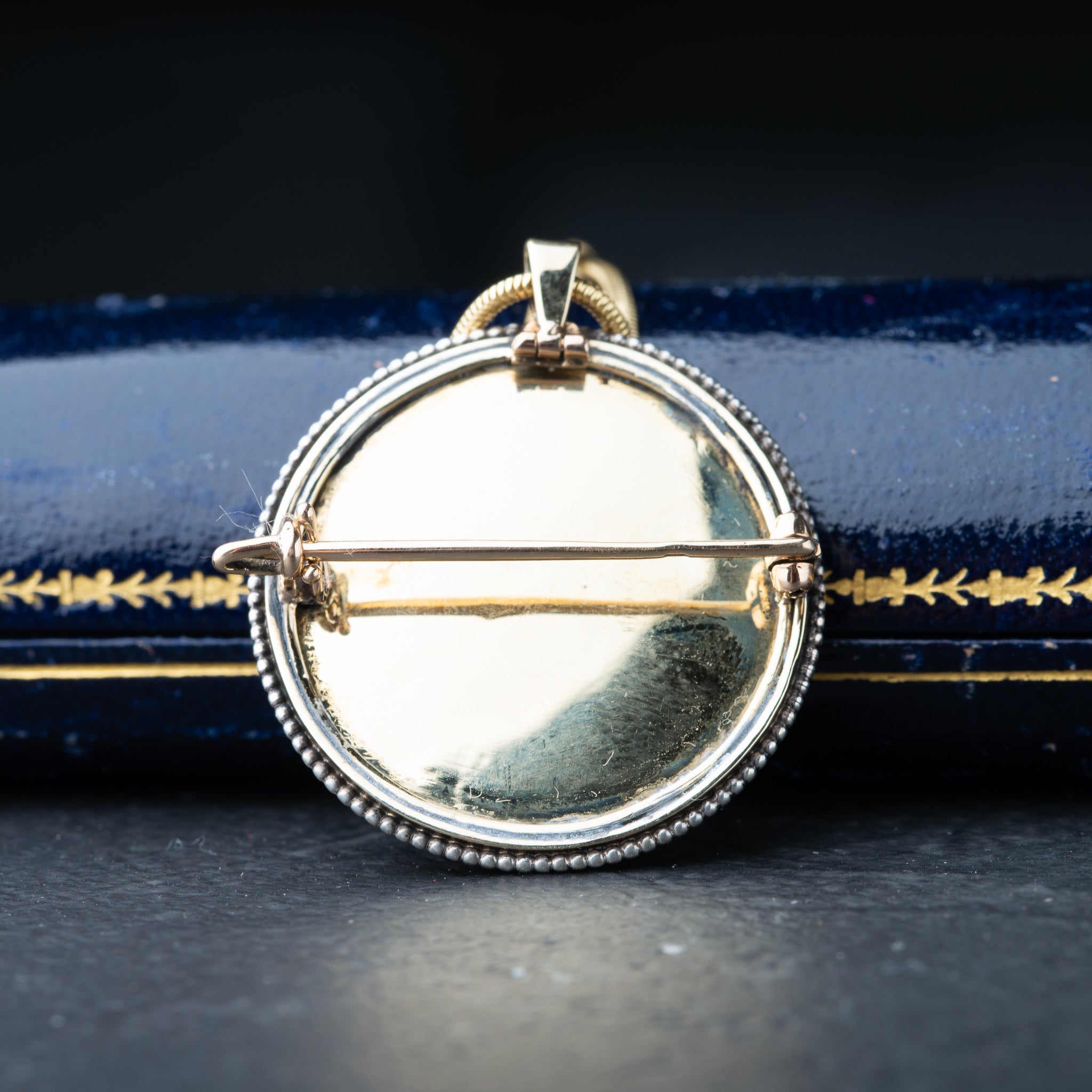 Antique Giardinetti Rosecut Diamond Pendant Brooch - Luxoria Vita