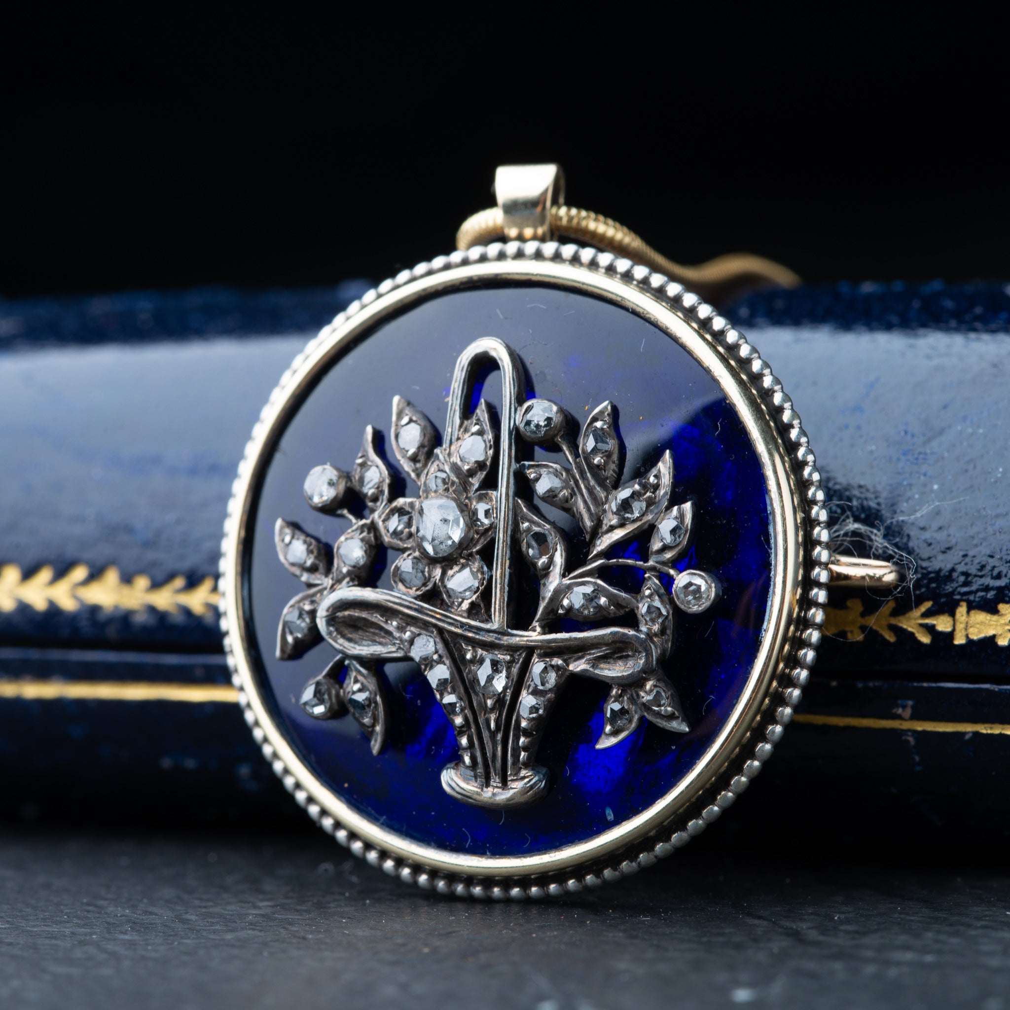 Antique Giardinetti Rosecut Diamond Pendant Brooch - Luxoria Vita