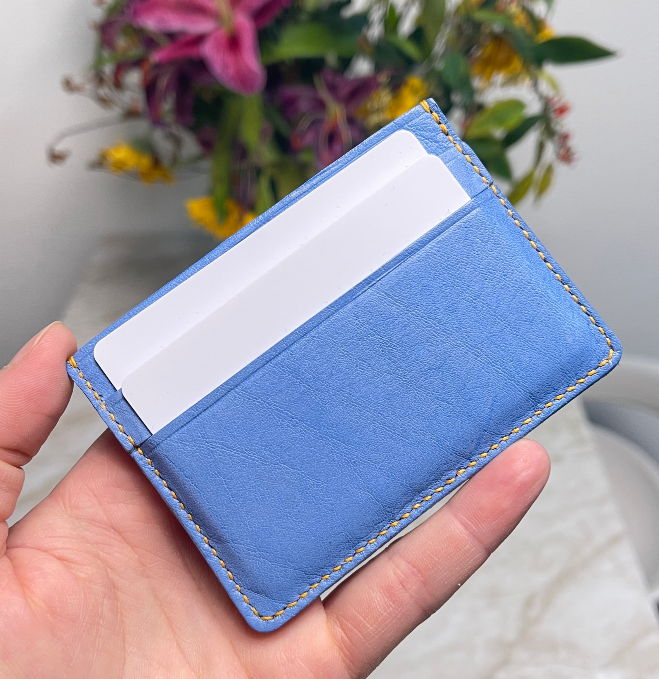 Vachetta Celeste Cardholder - LUXORIA VITA