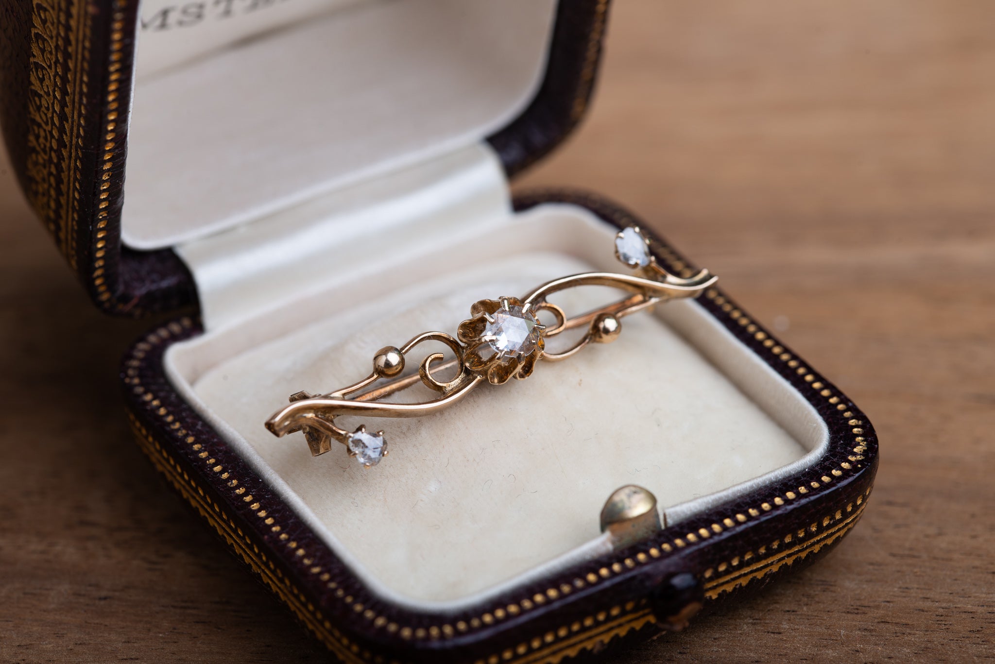 Edwardian Rosecut Diamond Brooch - Luxoria Vita