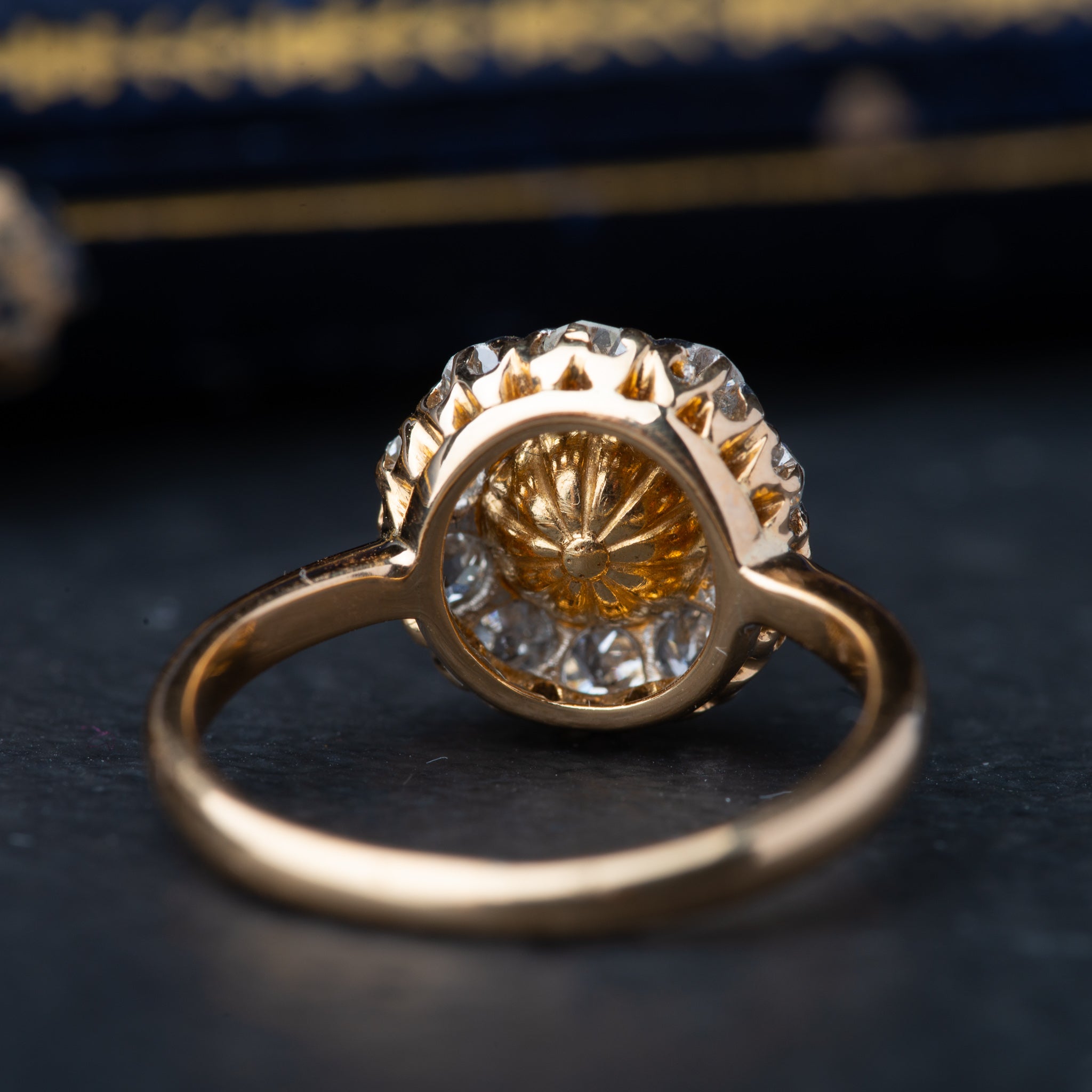 Oldmine Cut Diamond Pearl Ring - Luxoria Vita