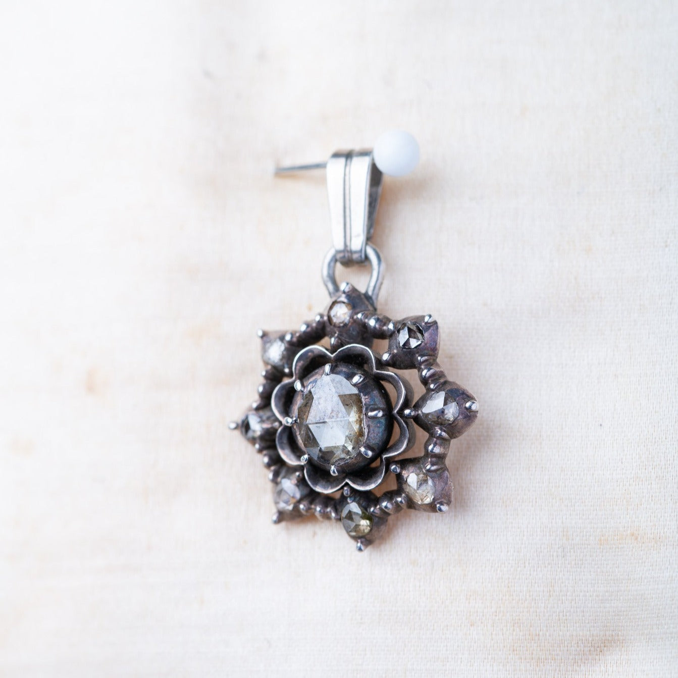 Antique Rosecut Diamond Pendant - Luxoria Vita
