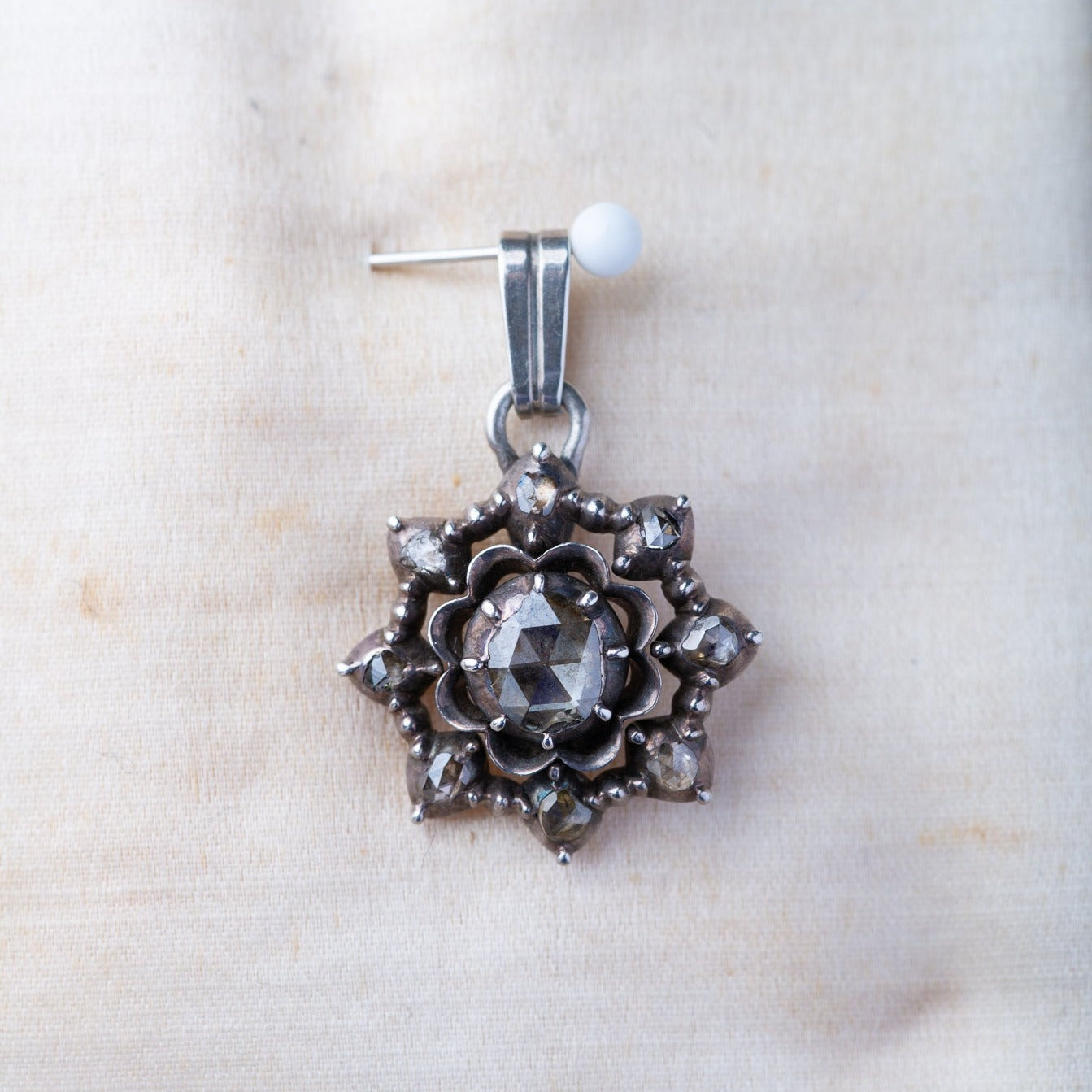 Antique Rosecut Diamond Pendant - Luxoria Vita