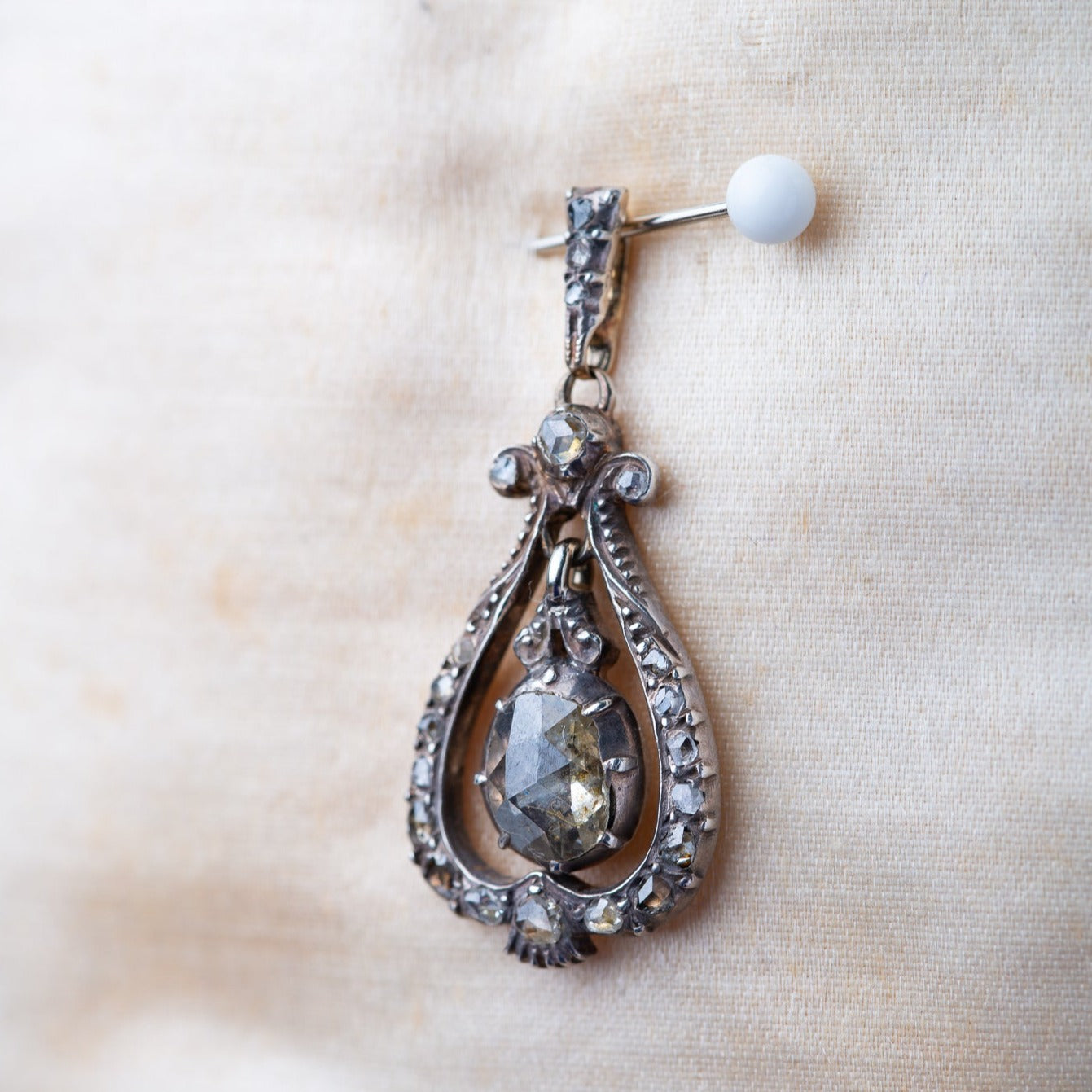 Antique Rosecut Diamond Pendant - Luxoria Vita