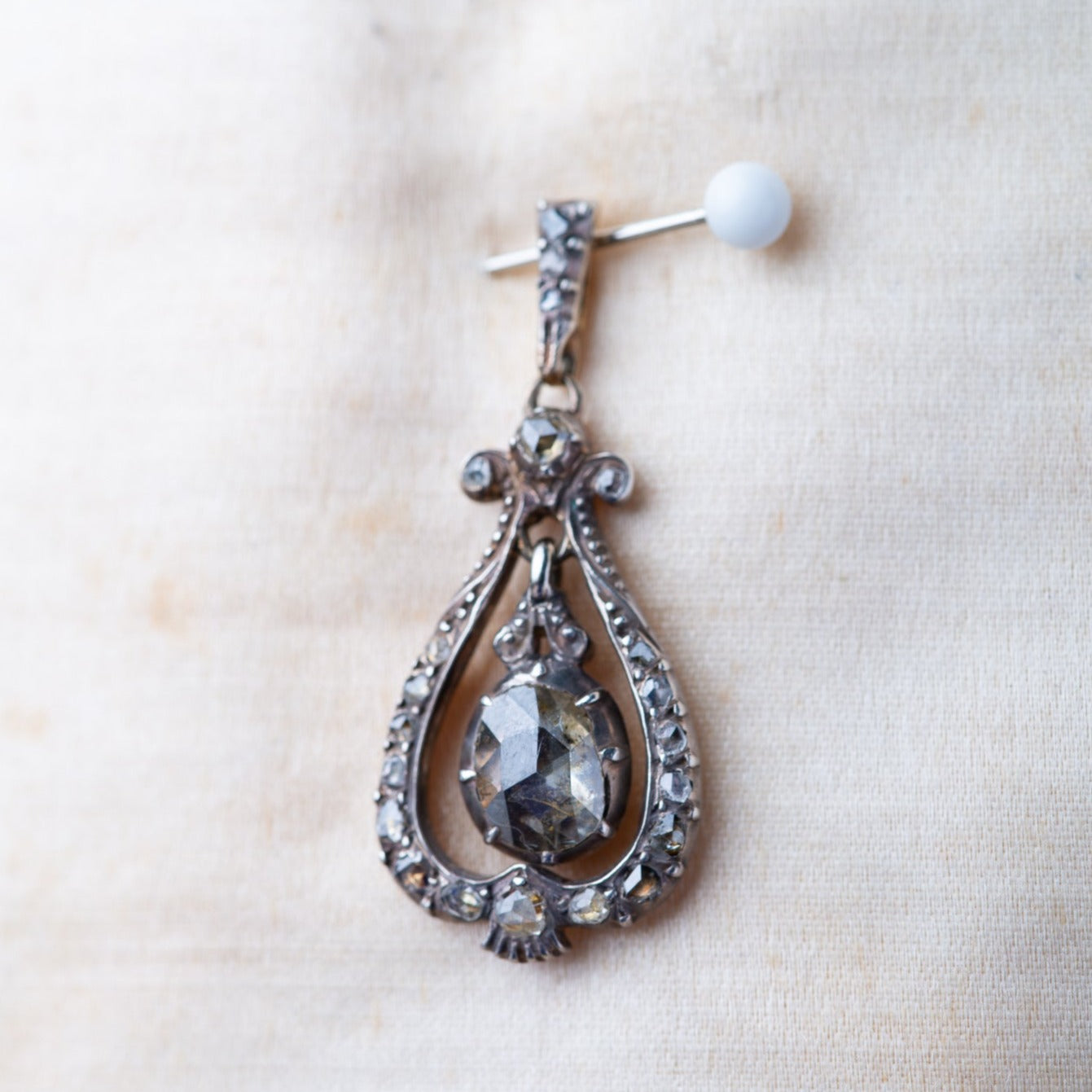 Antique Rosecut Diamond Pendant - Luxoria Vita
