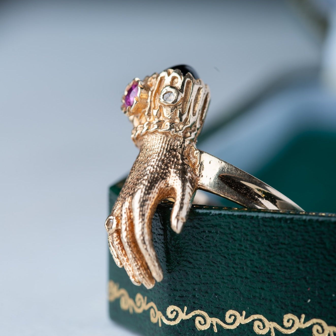 Victorian Inspired Fede Hand Ring - Luxoria Vita