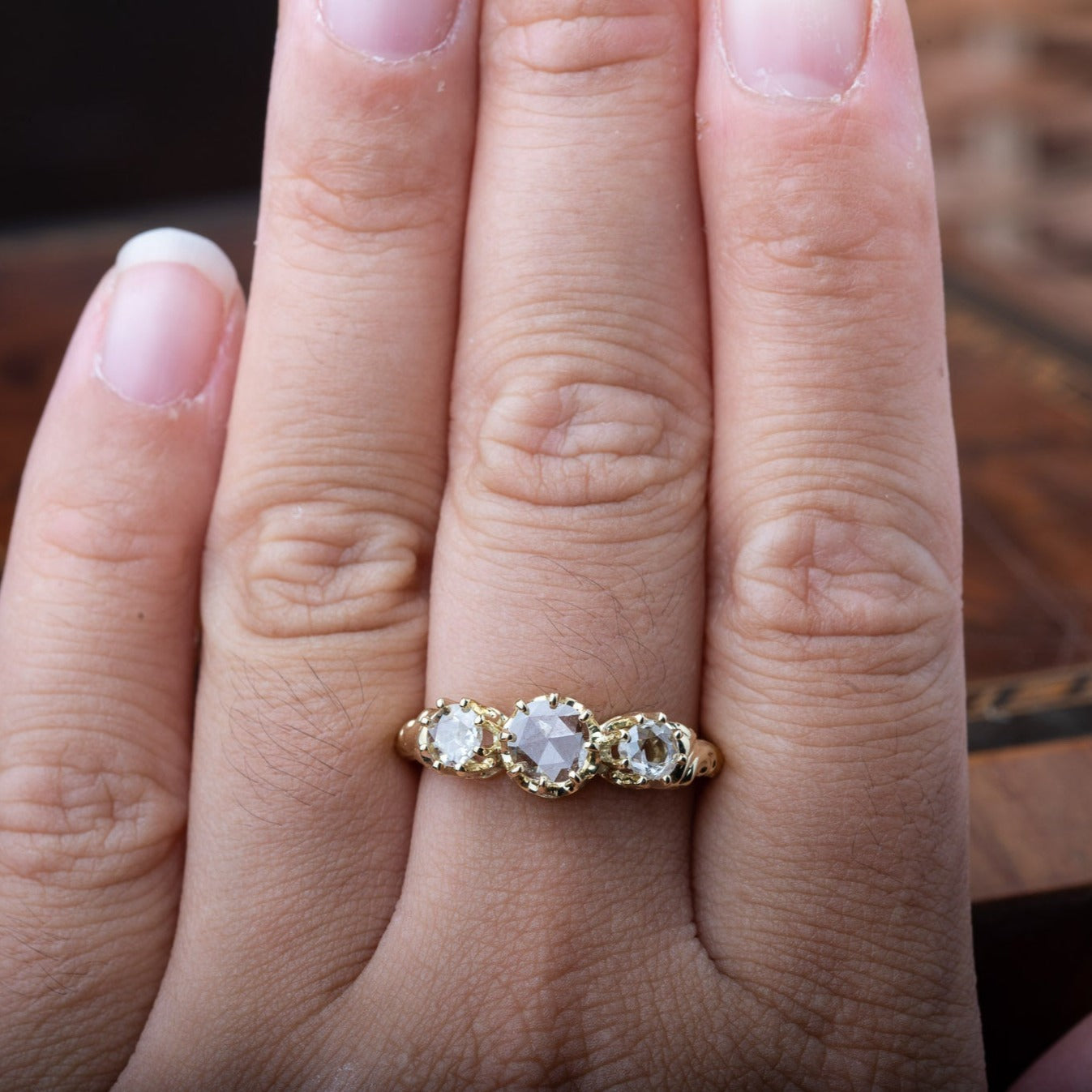 New Rosecut Diamond Trilogy Ring - LUXORIA VITA