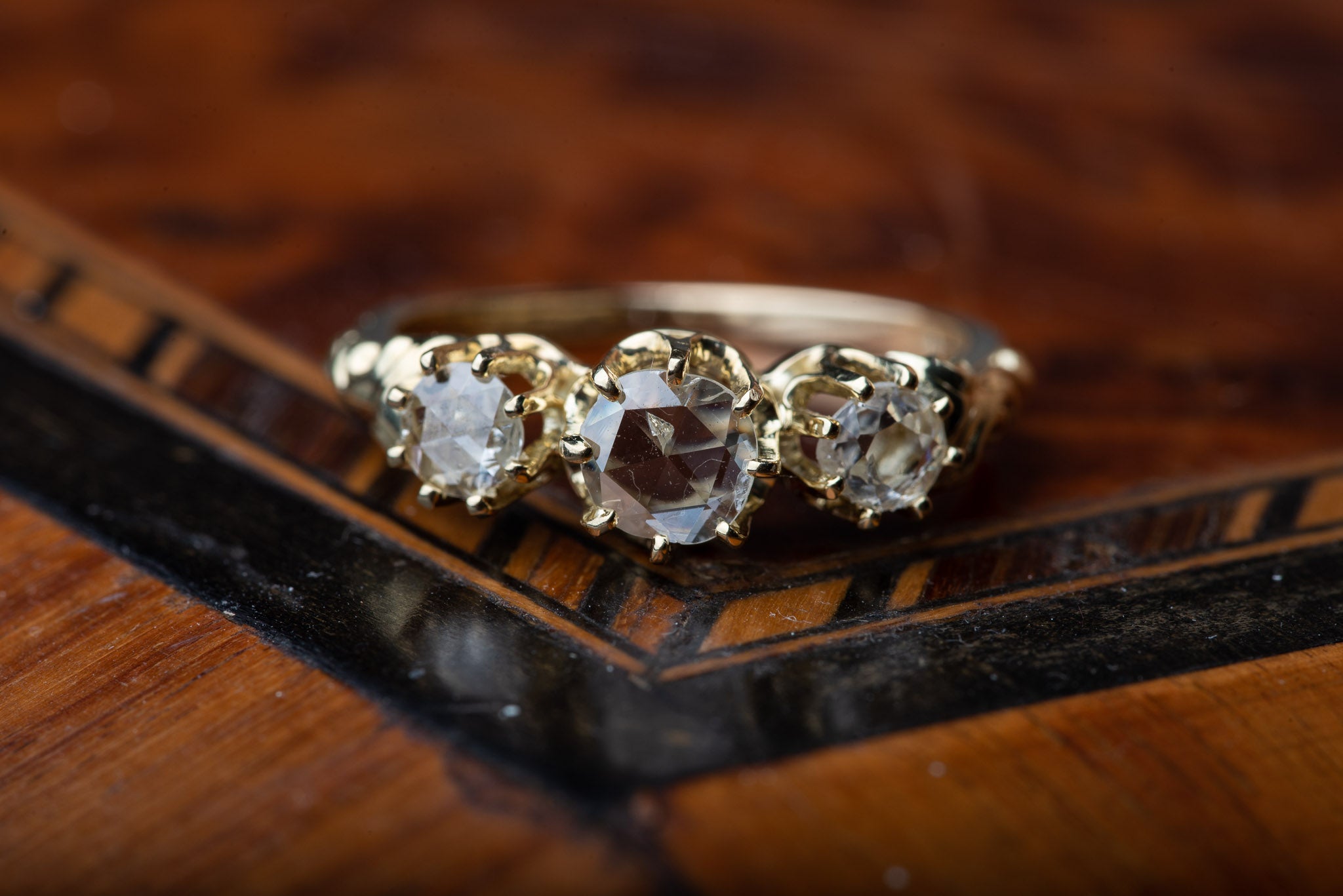 New Rosecut Diamond Trilogy Ring - LUXORIA VITA