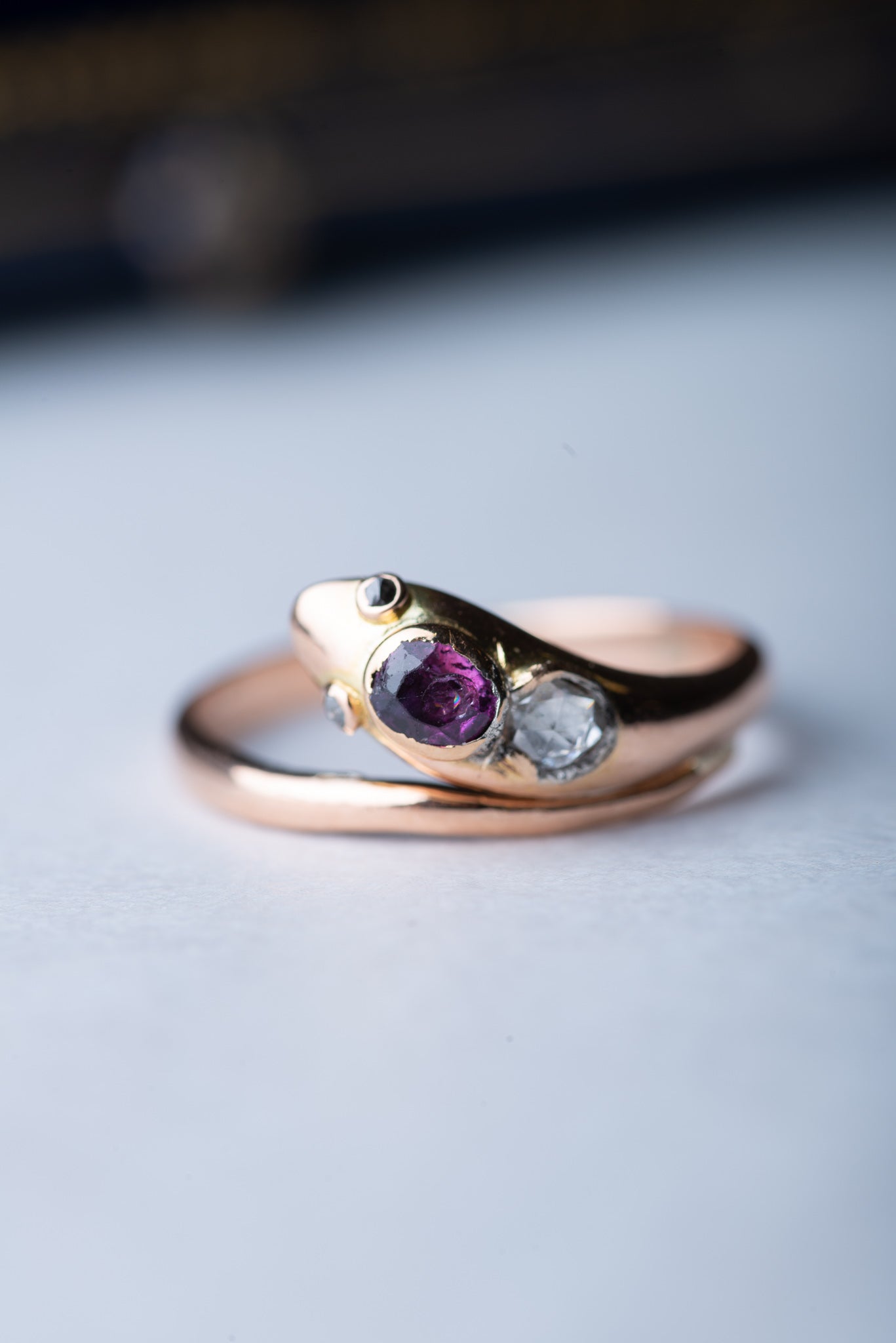 French Victorian Snake Ring - Luxoria Vita