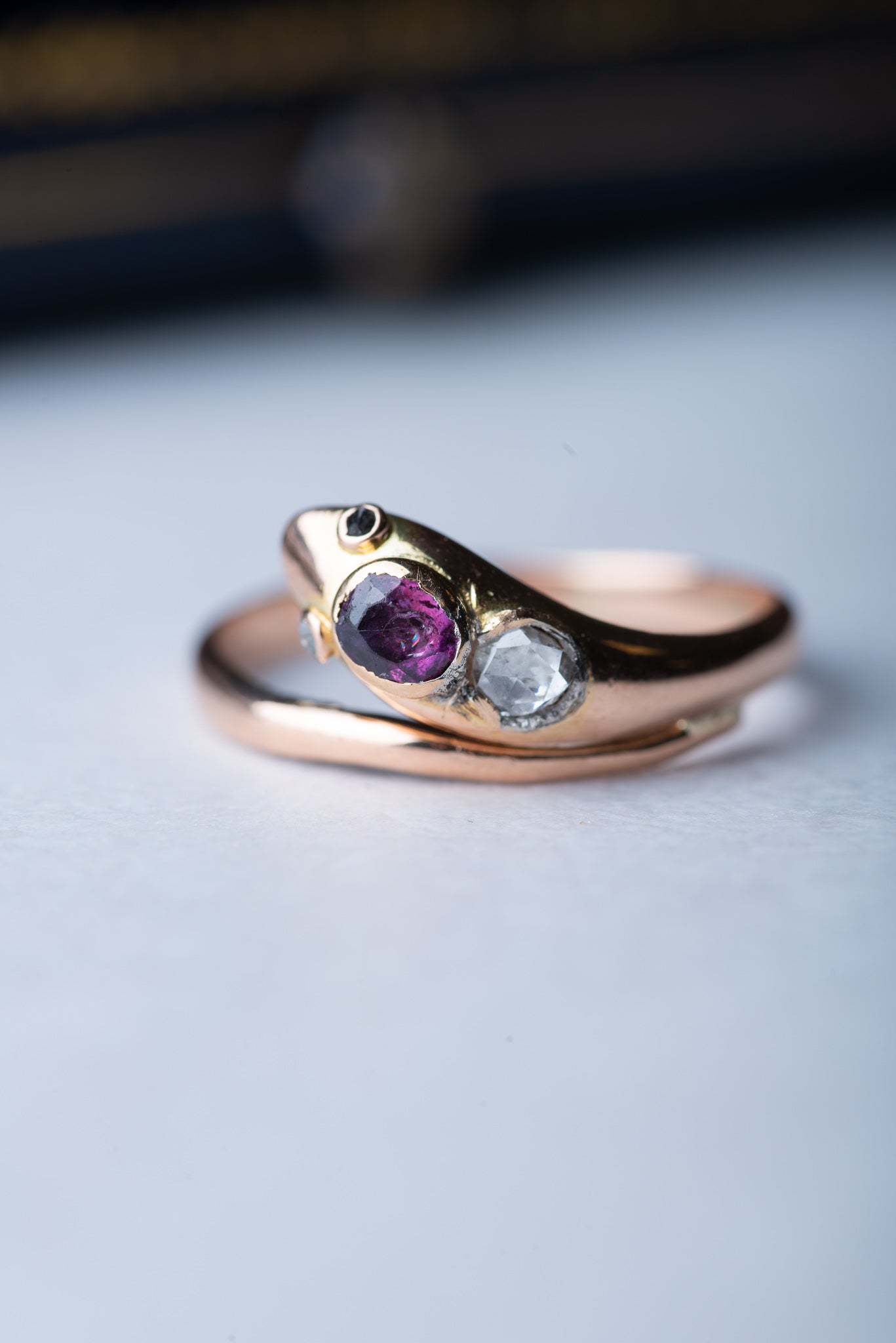 French Victorian Snake Ring - Luxoria Vita