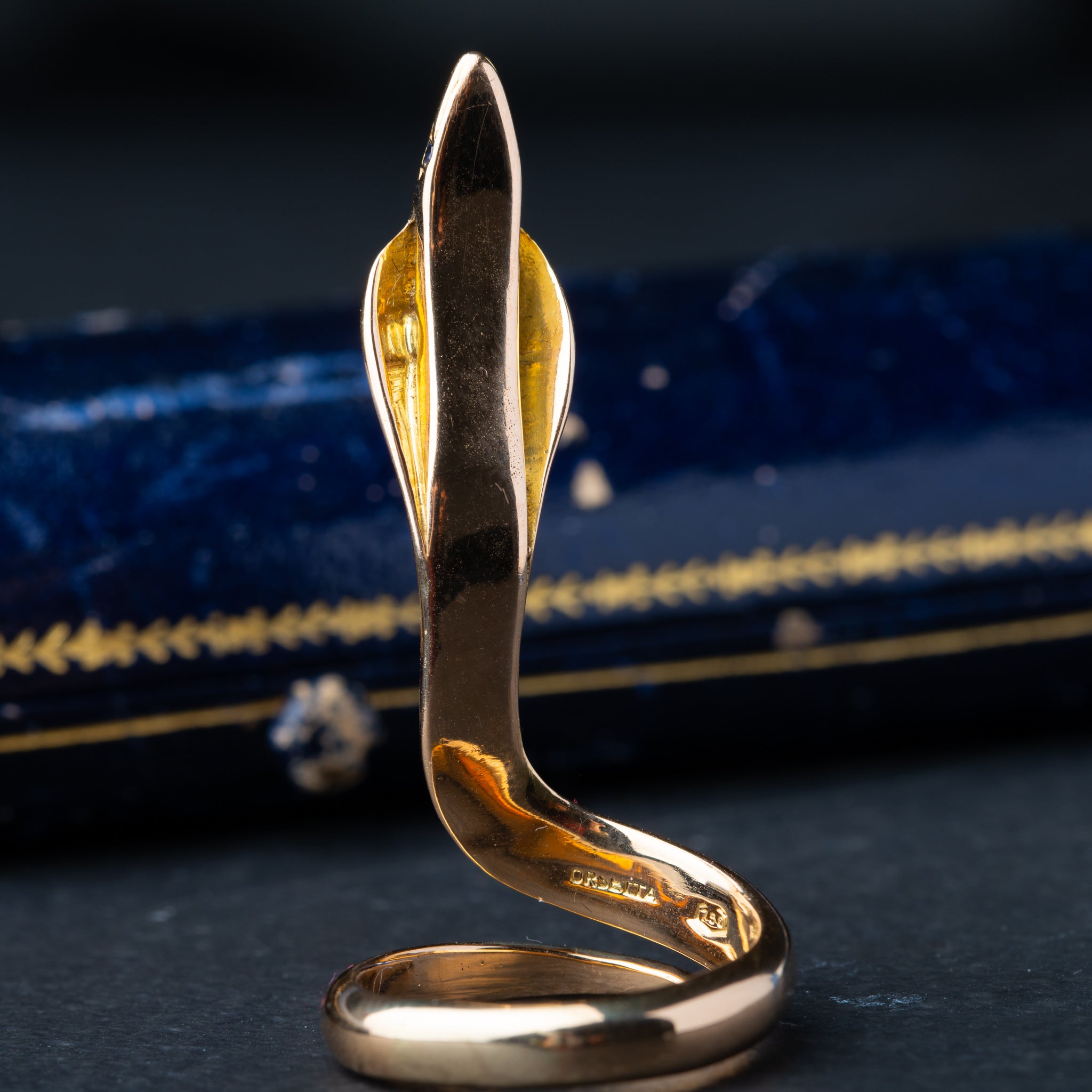 Vintage Italian Snake Ring