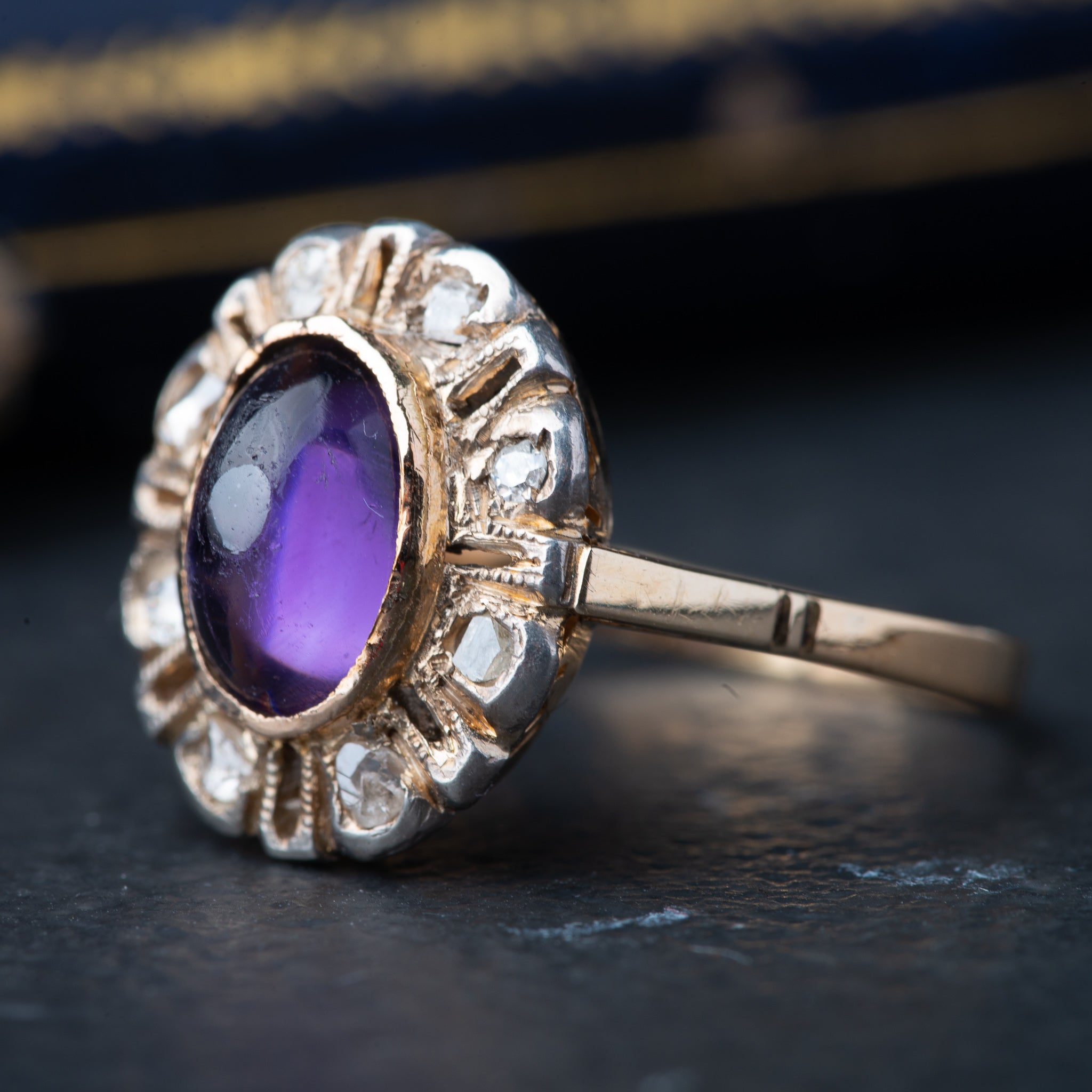 Vintage Amethyst Diamond Ring - LUXORIA VITA
