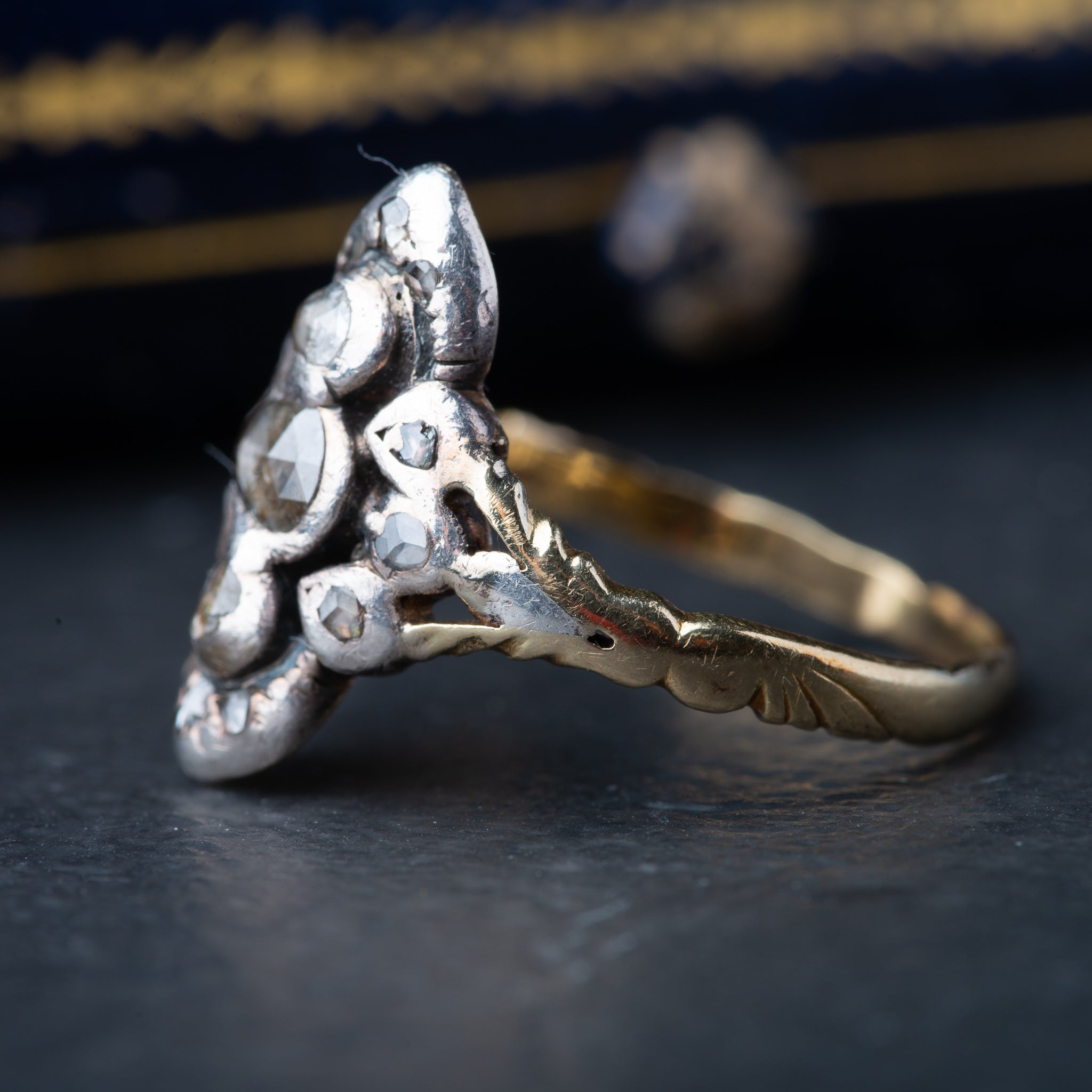 Antique Rosecut Diamond Ring - Luxoria Vita