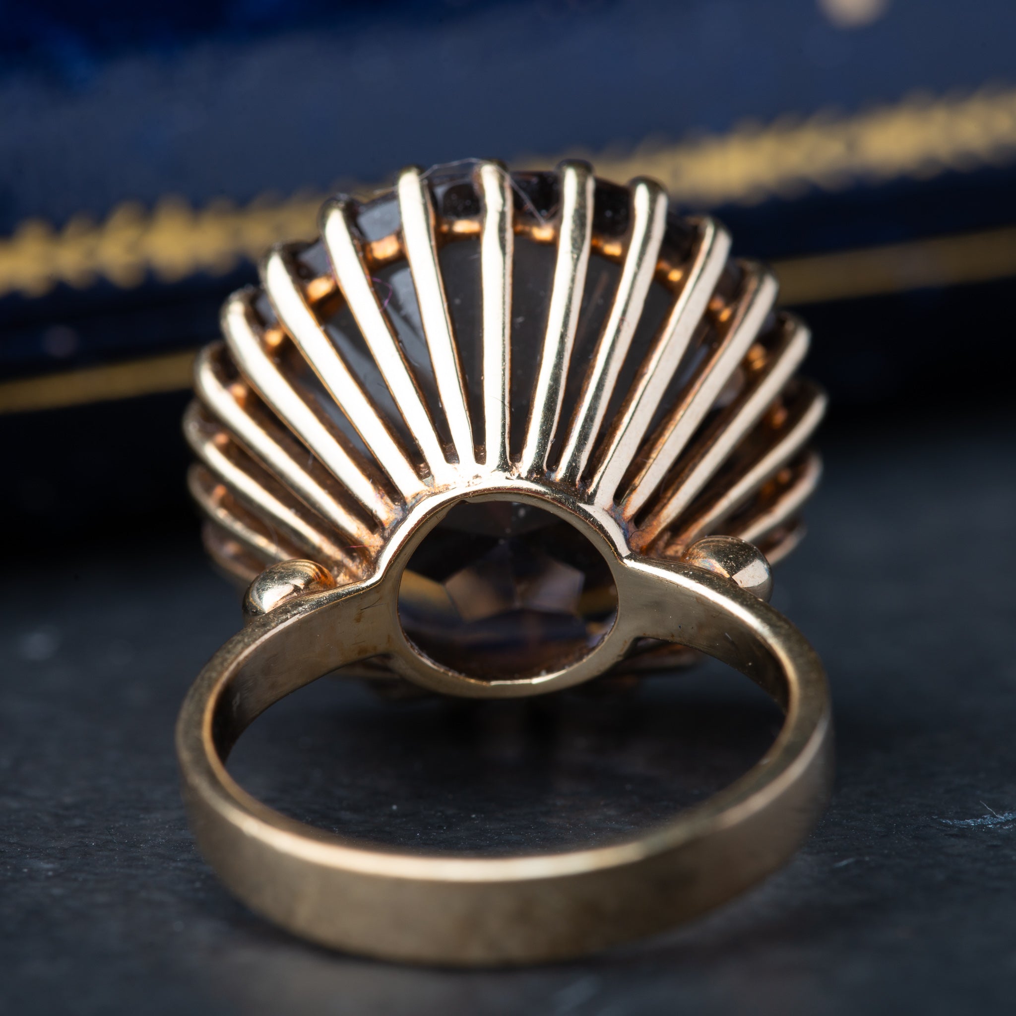 Vintage Smokey Topaz Ring - LUXORIA VITA