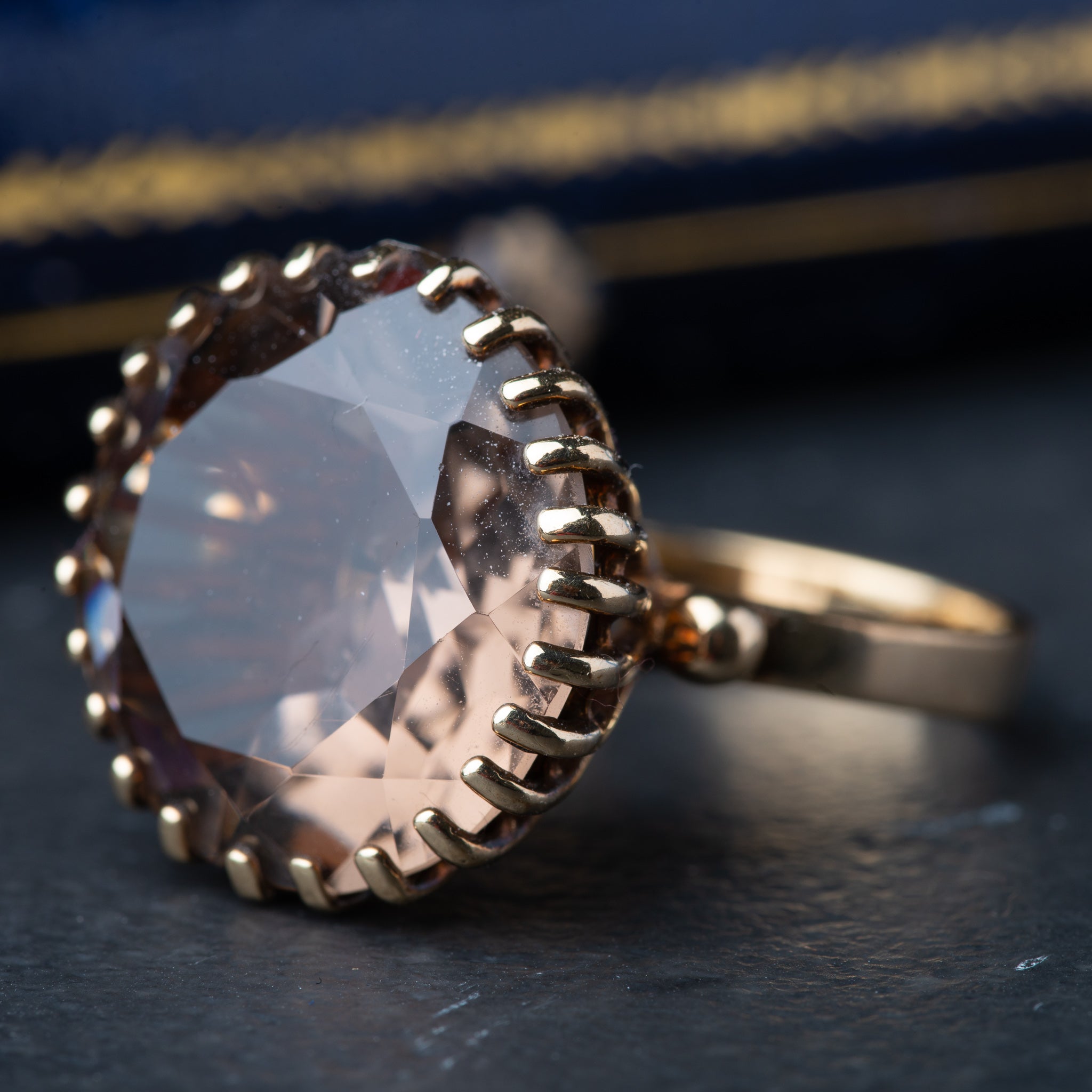 Vintage Smokey Topaz Ring - LUXORIA VITA