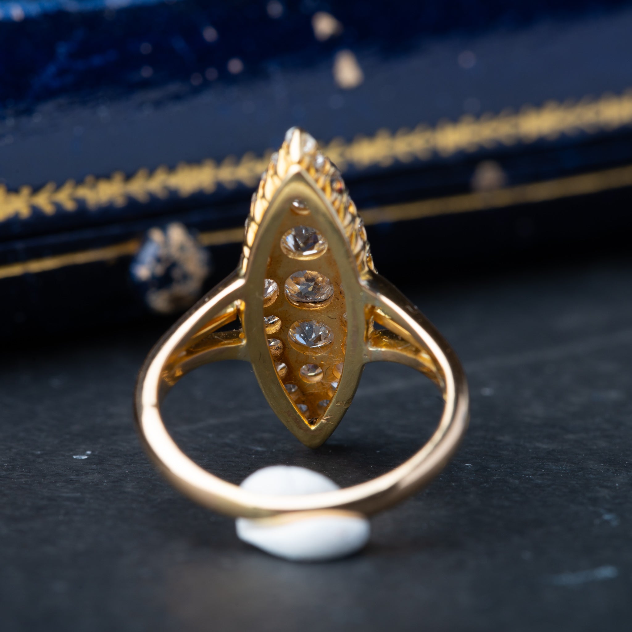 Victorian Diamond Navette Ring - LUXORIA VITA