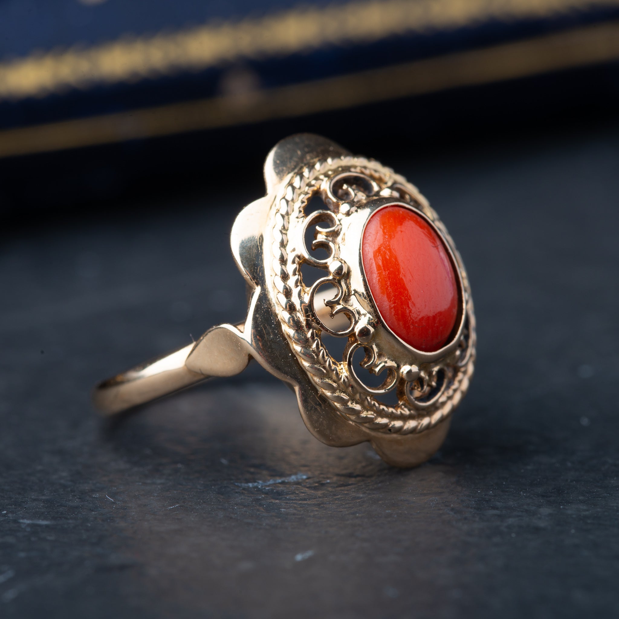 Vintage Dutch Coral Ring - LUXORIA VITA