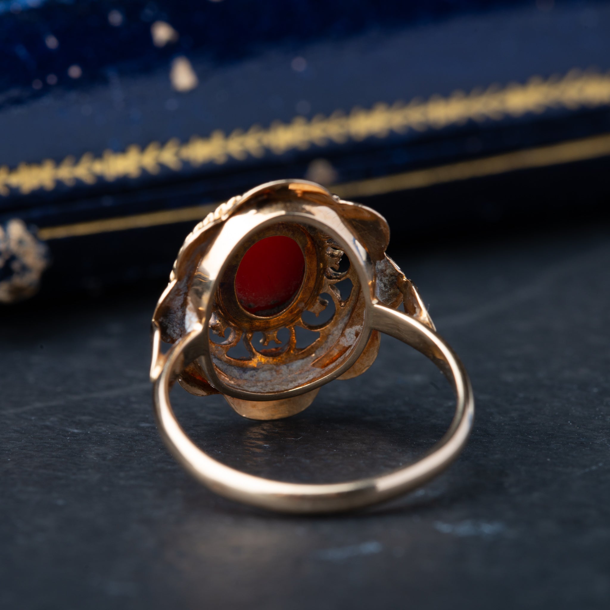 Vintage Dutch Coral Ring - LUXORIA VITA