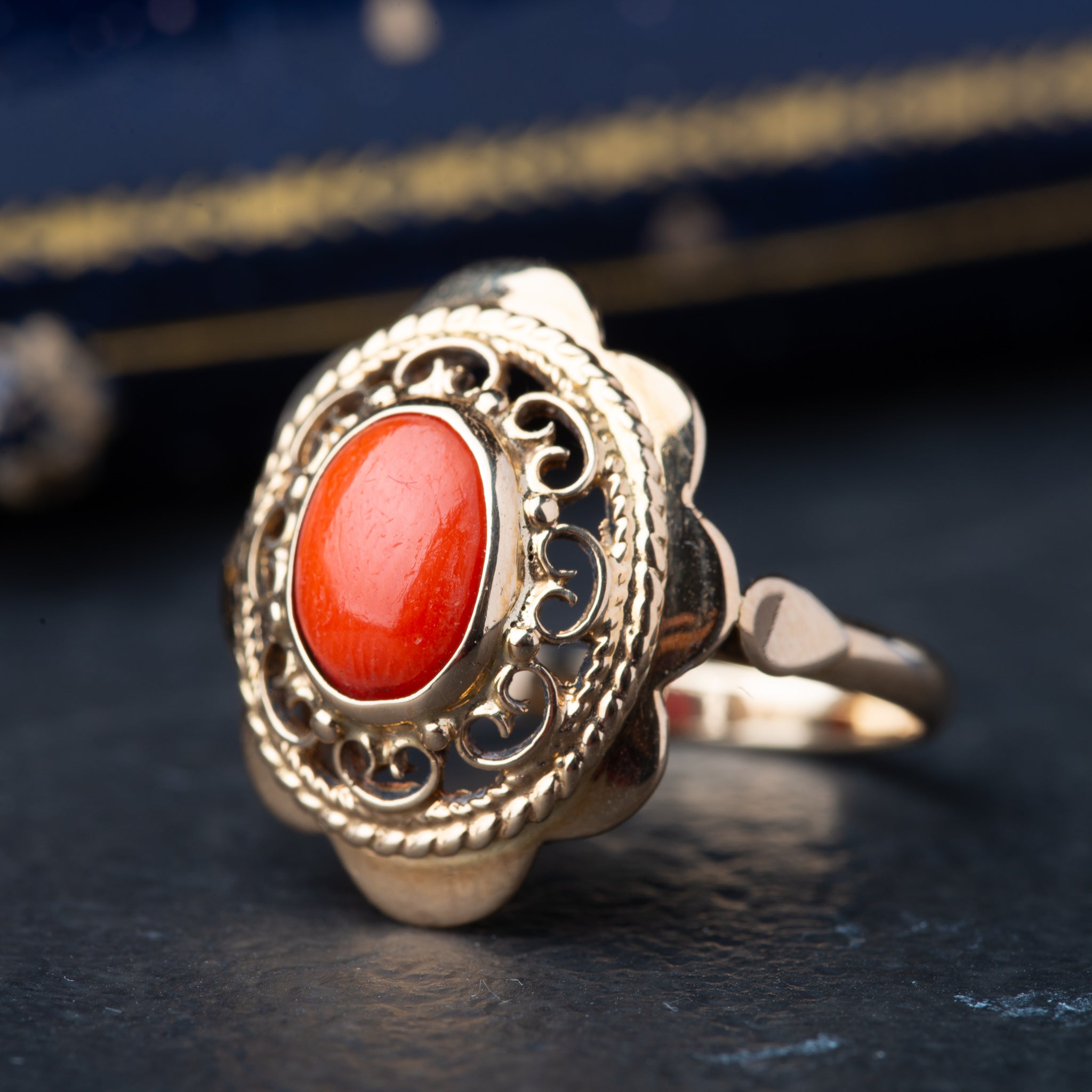 Vintage Dutch Coral Ring - LUXORIA VITA