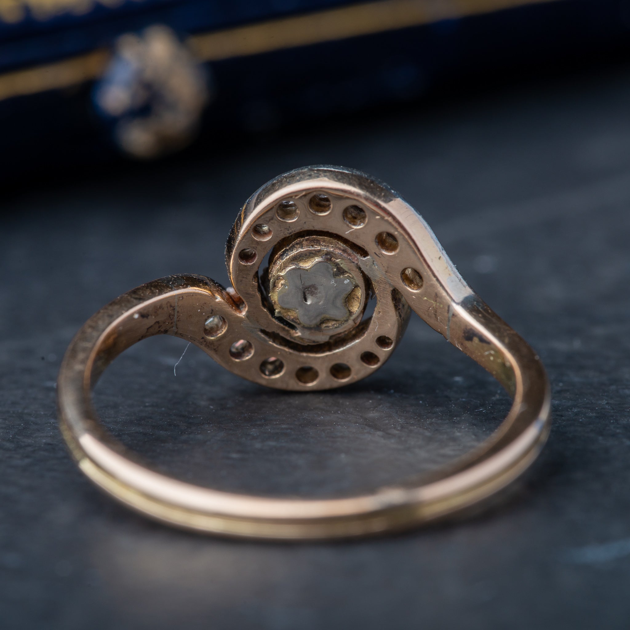 Art Deco Diamond Tourbilon Ring - Luxoria Vita