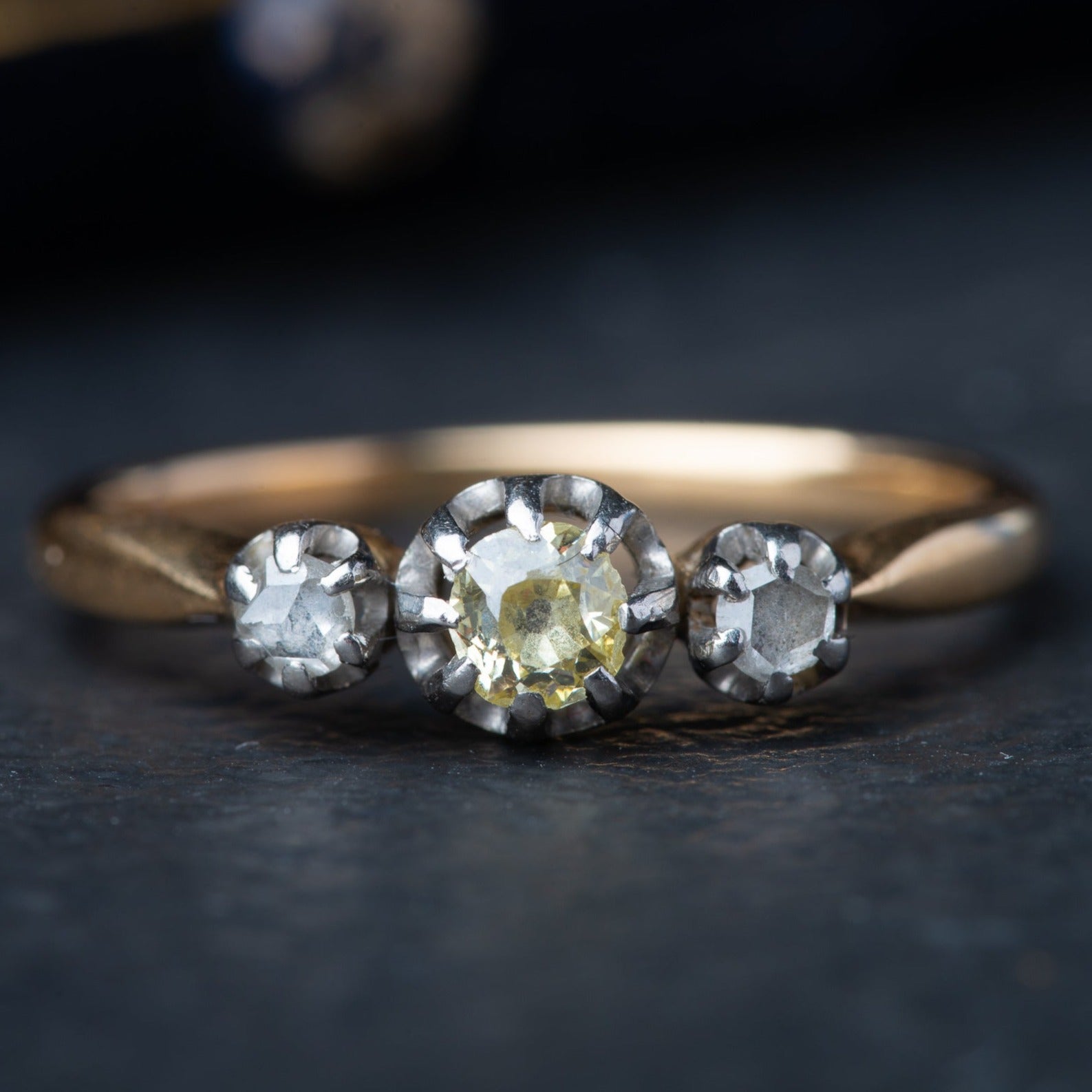 1900's Edwardian Trilogy Diamond Ring - LUXORIA VITA