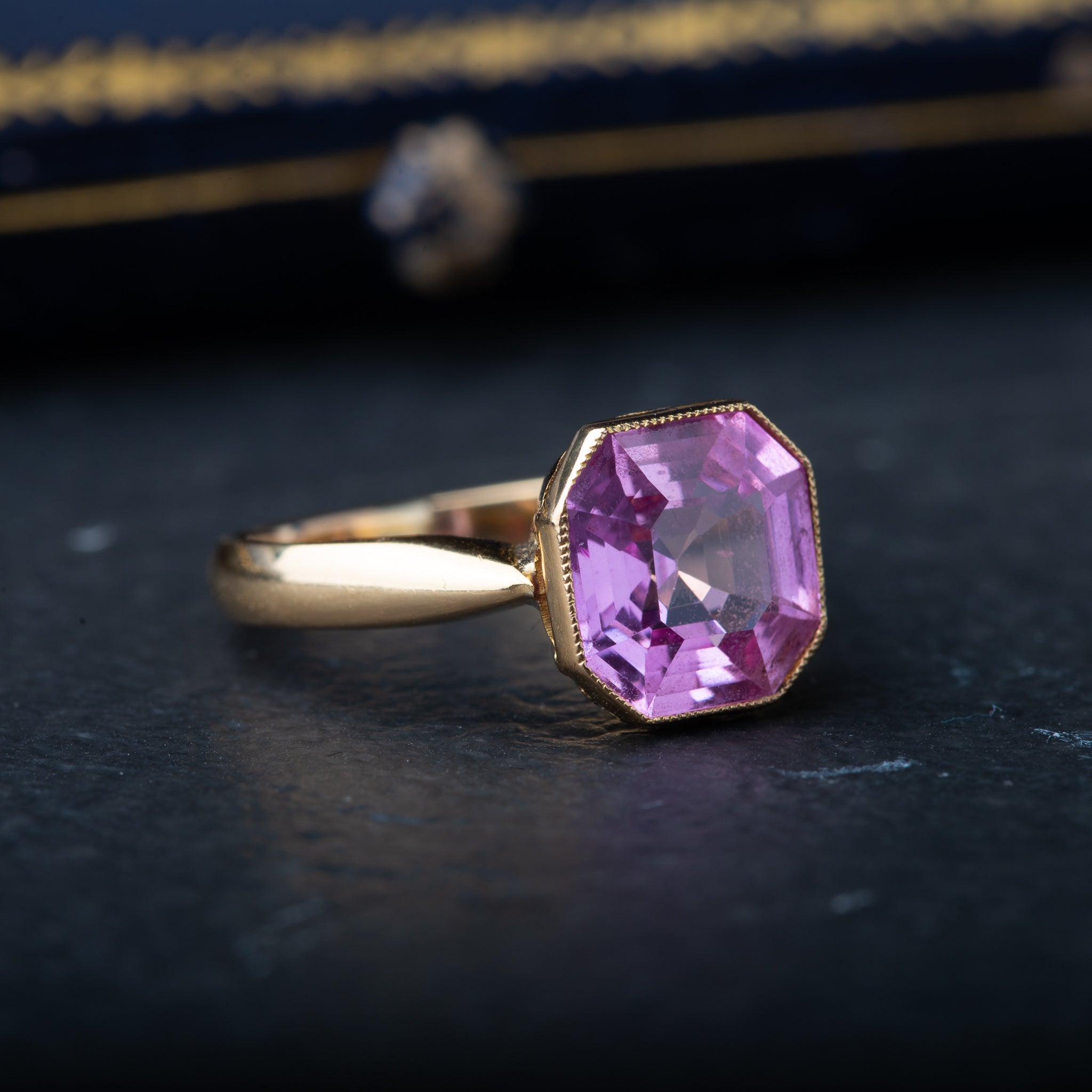 Vintage Pink Sapphire Ring