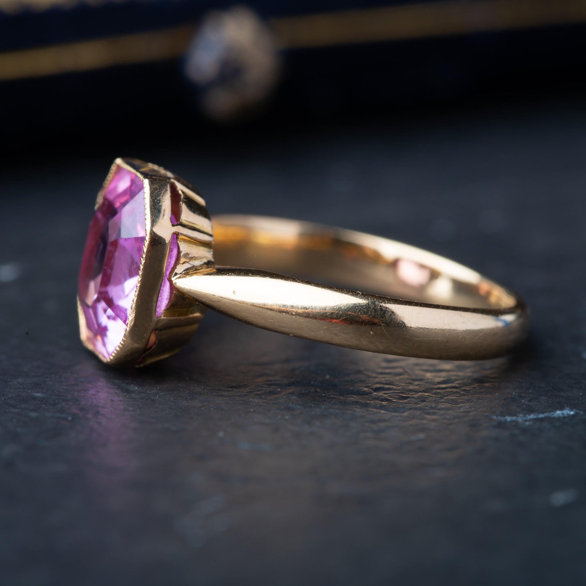 Vintage Pink Sapphire Ring
