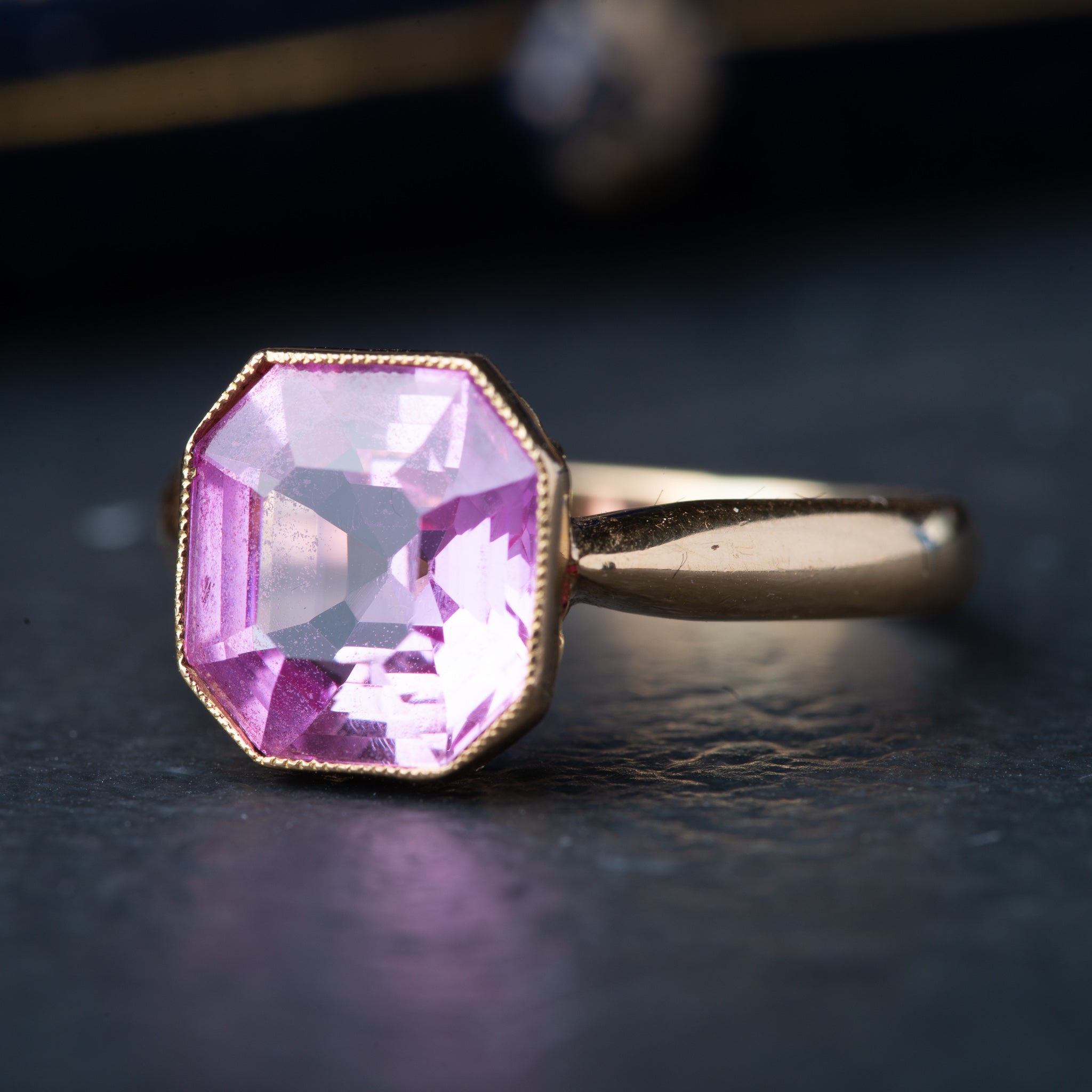 Vintage Pink Sapphire Ring