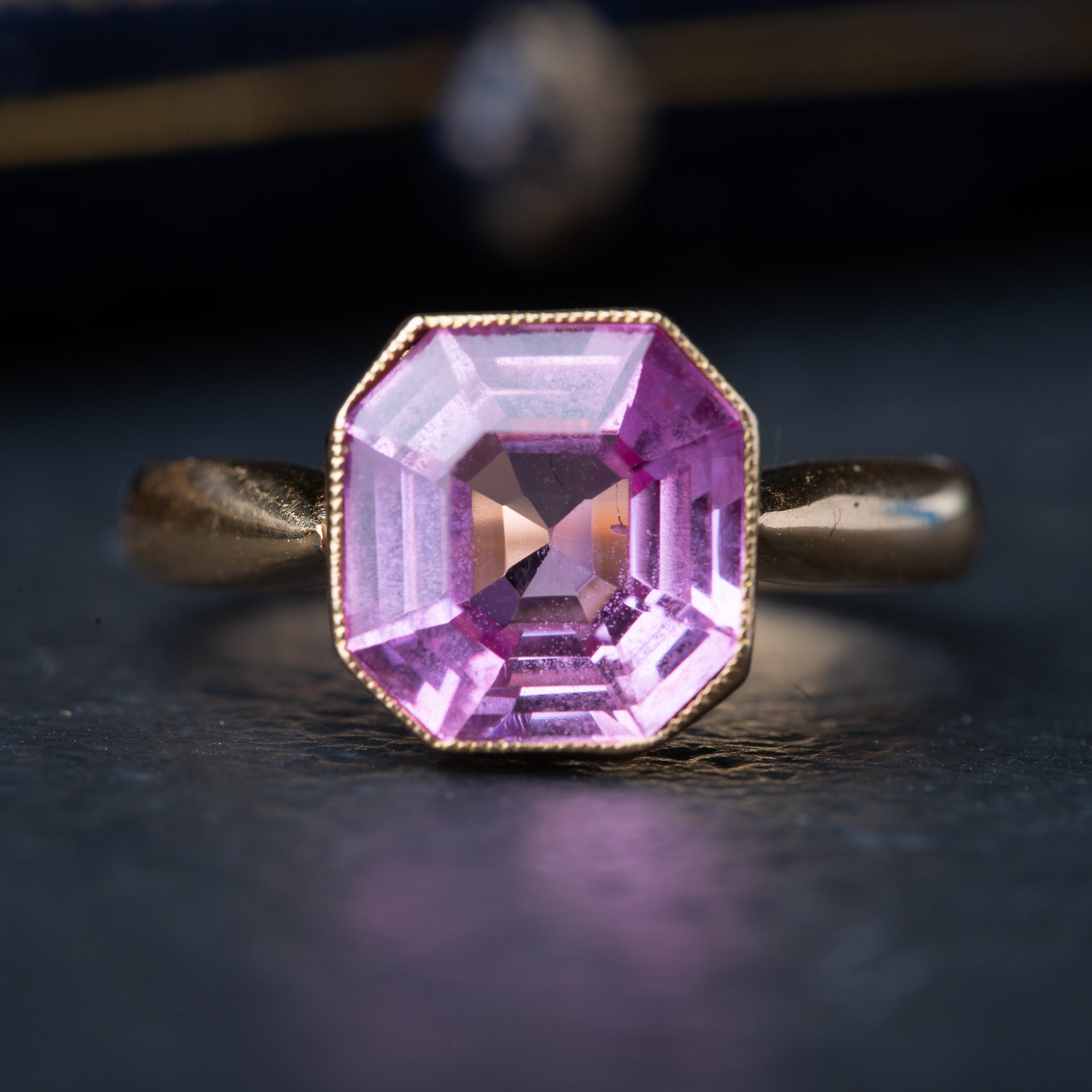 Vintage Pink Sapphire Ring