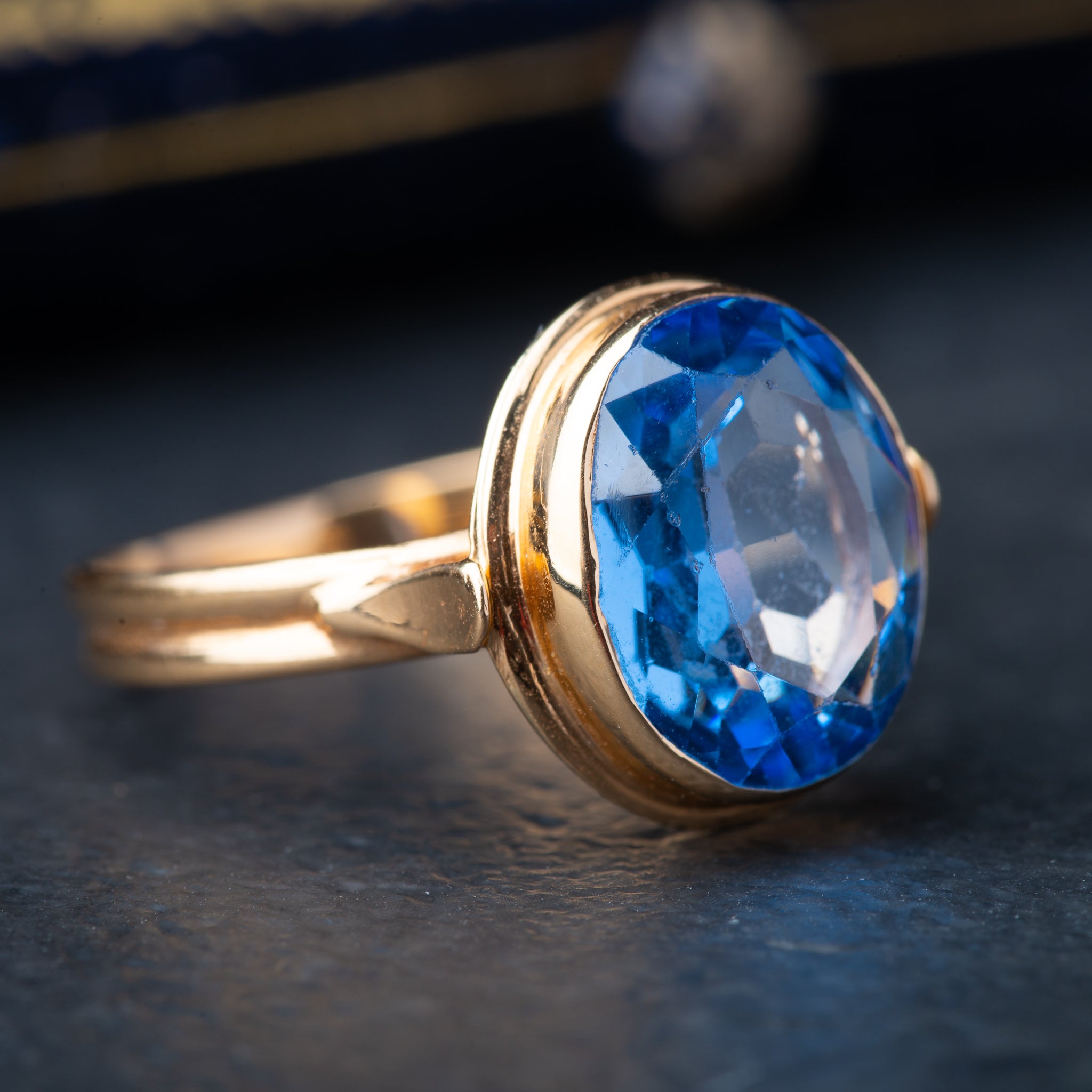 High Carat 21K Synthetic Spinel Ring - Luxoria Vita