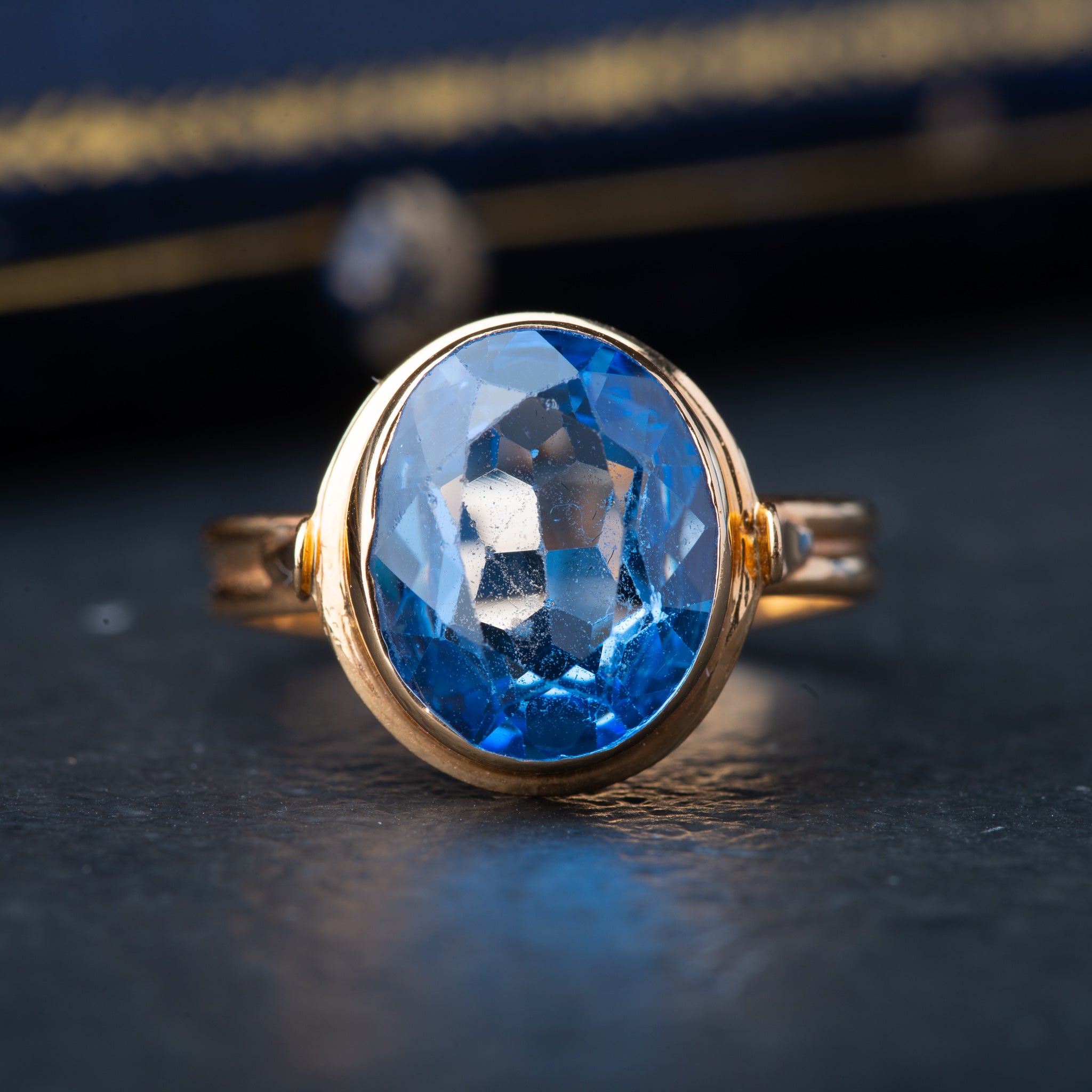 High Carat 21K Synthetic Spinel Ring - Luxoria Vita