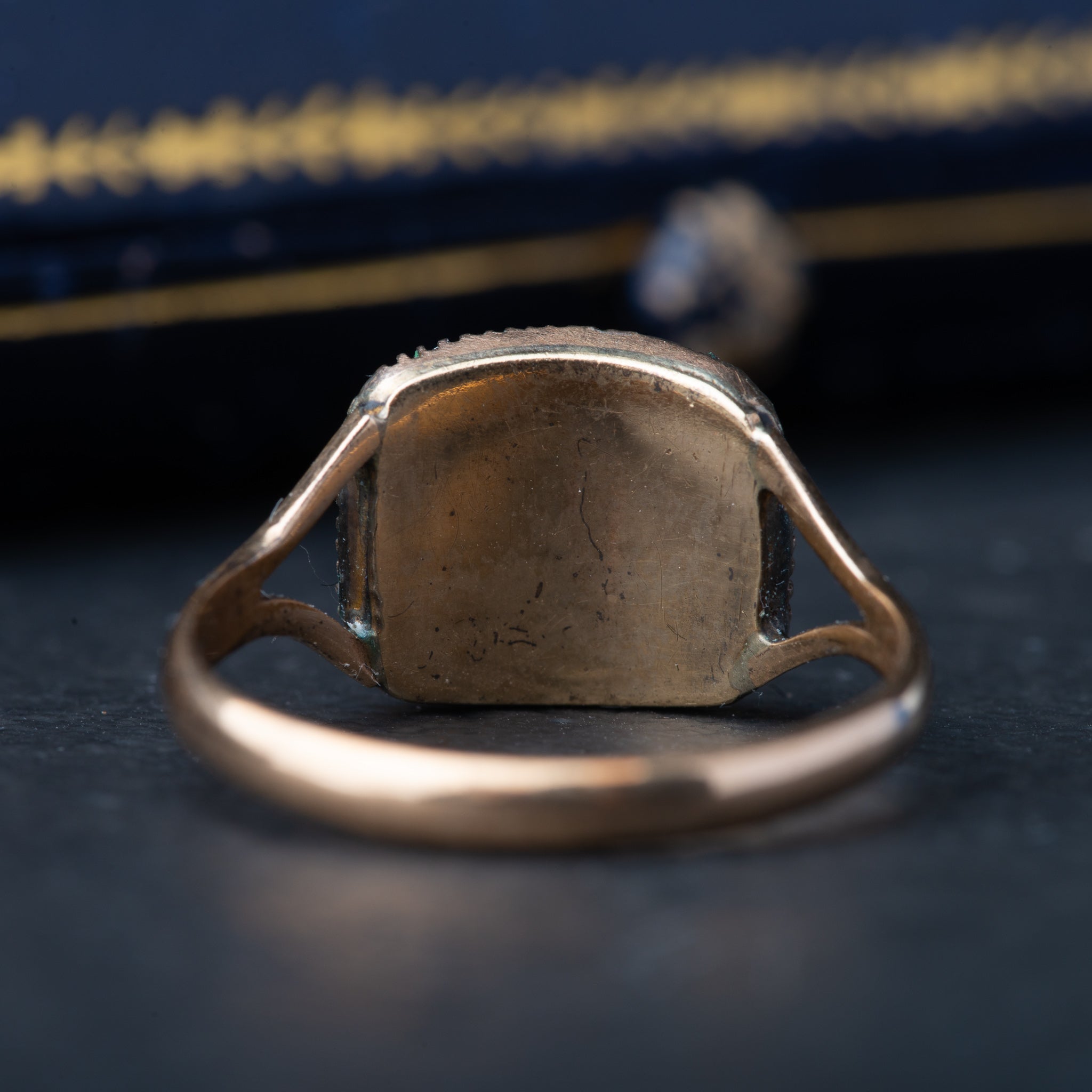 Georgian Garnet Pearl Portrait Ring - LUXORIA VITA