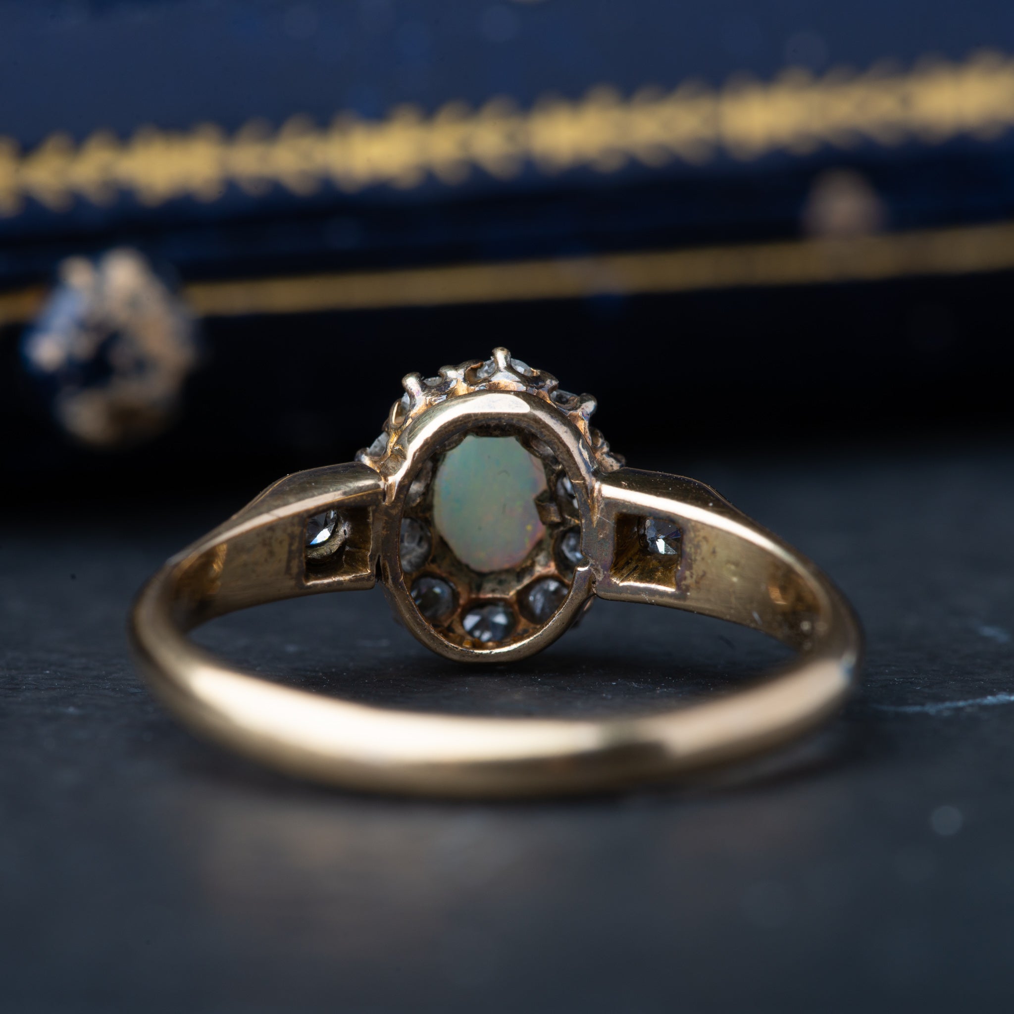 Art Deco Opal Diamond Ring - Luxoria Vita