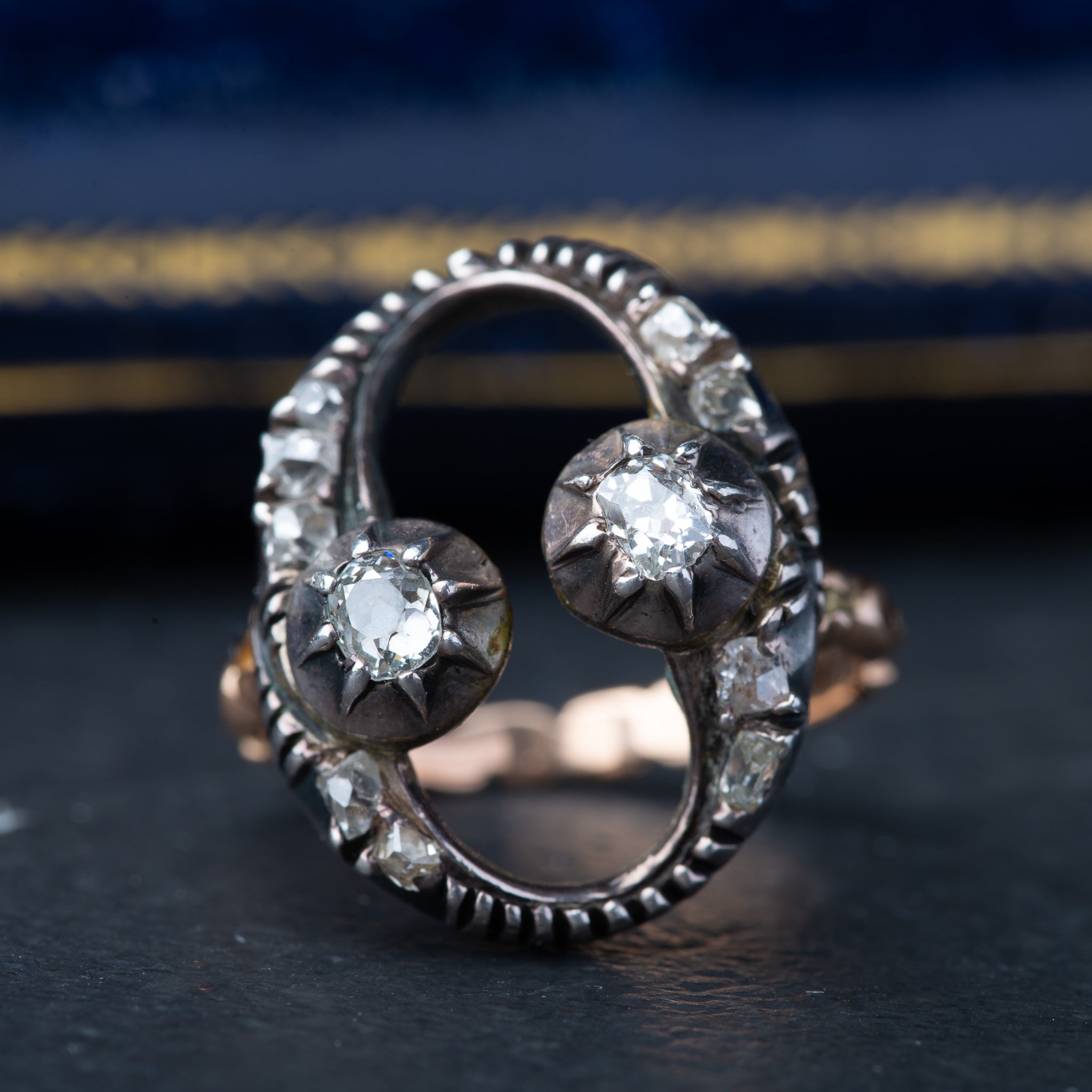 Vintage Old Mine Cut Diamond Ring