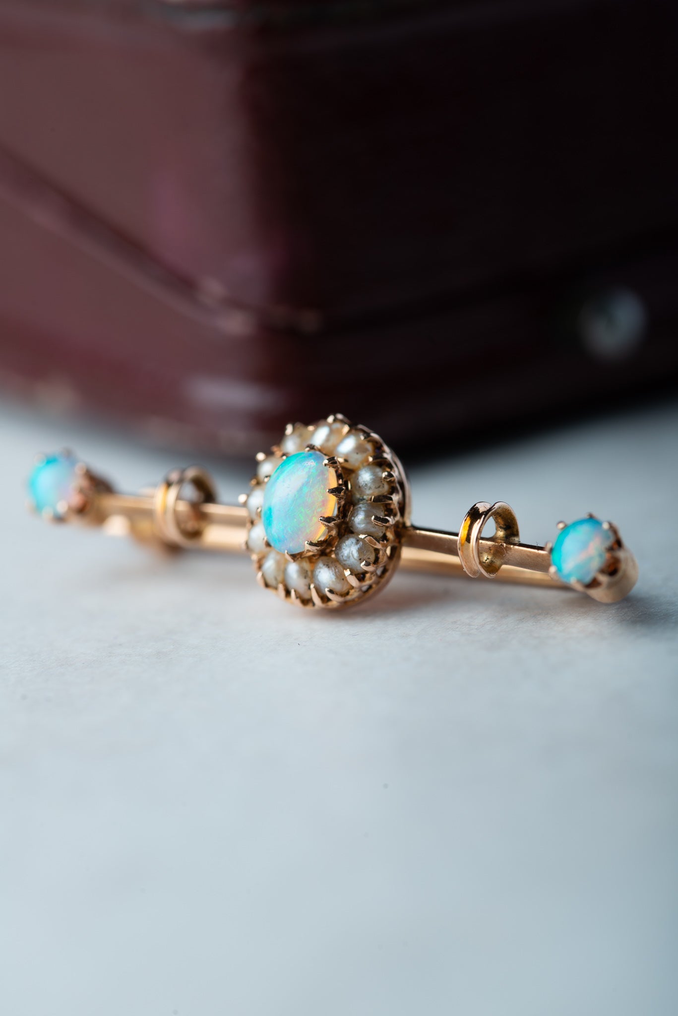 Antique 19th Century Opal Pearl Brooch - Luxoria Vita
