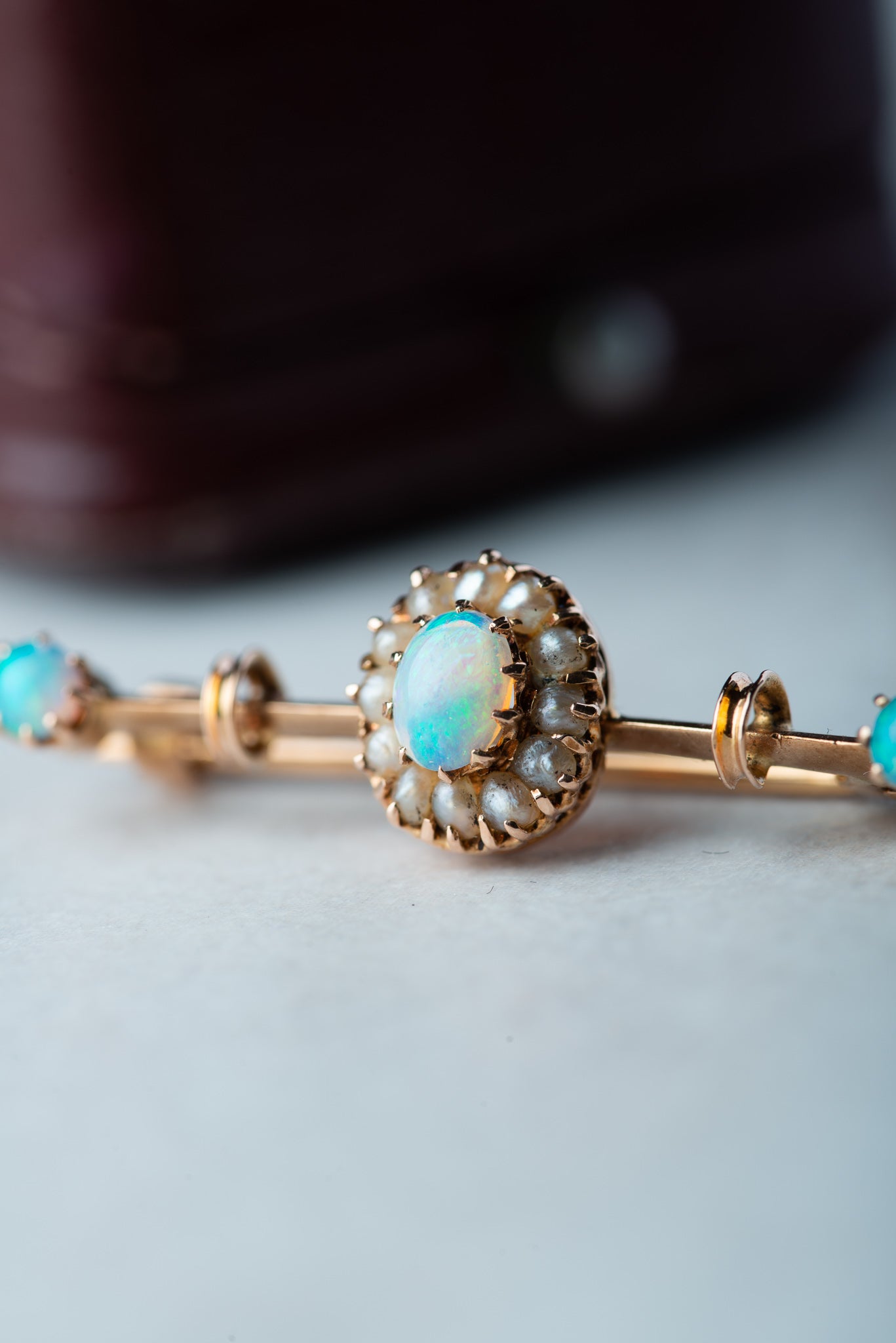 Antique 19th Century Opal Pearl Brooch - Luxoria Vita