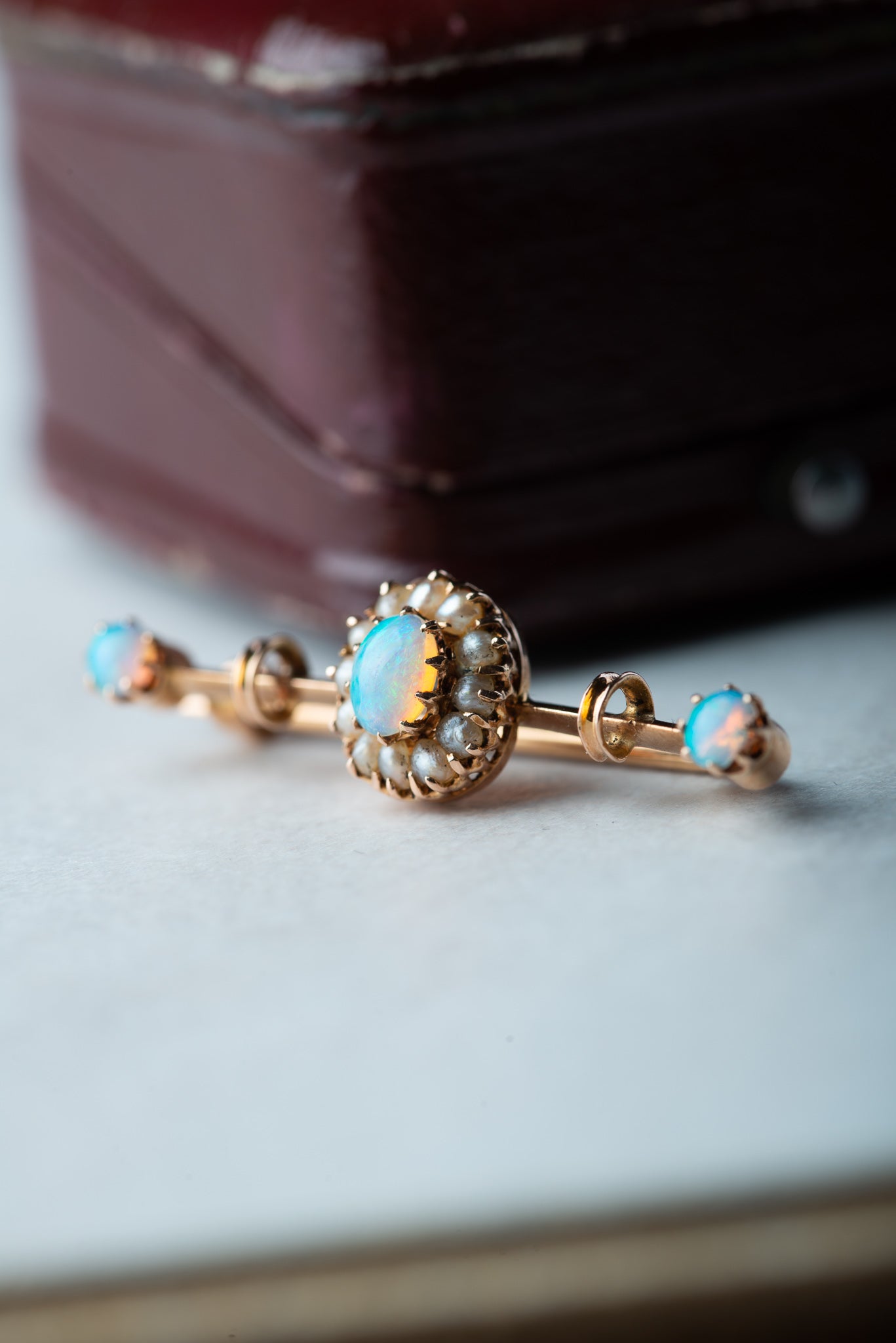 Antique 19th Century Opal Pearl Brooch - Luxoria Vita