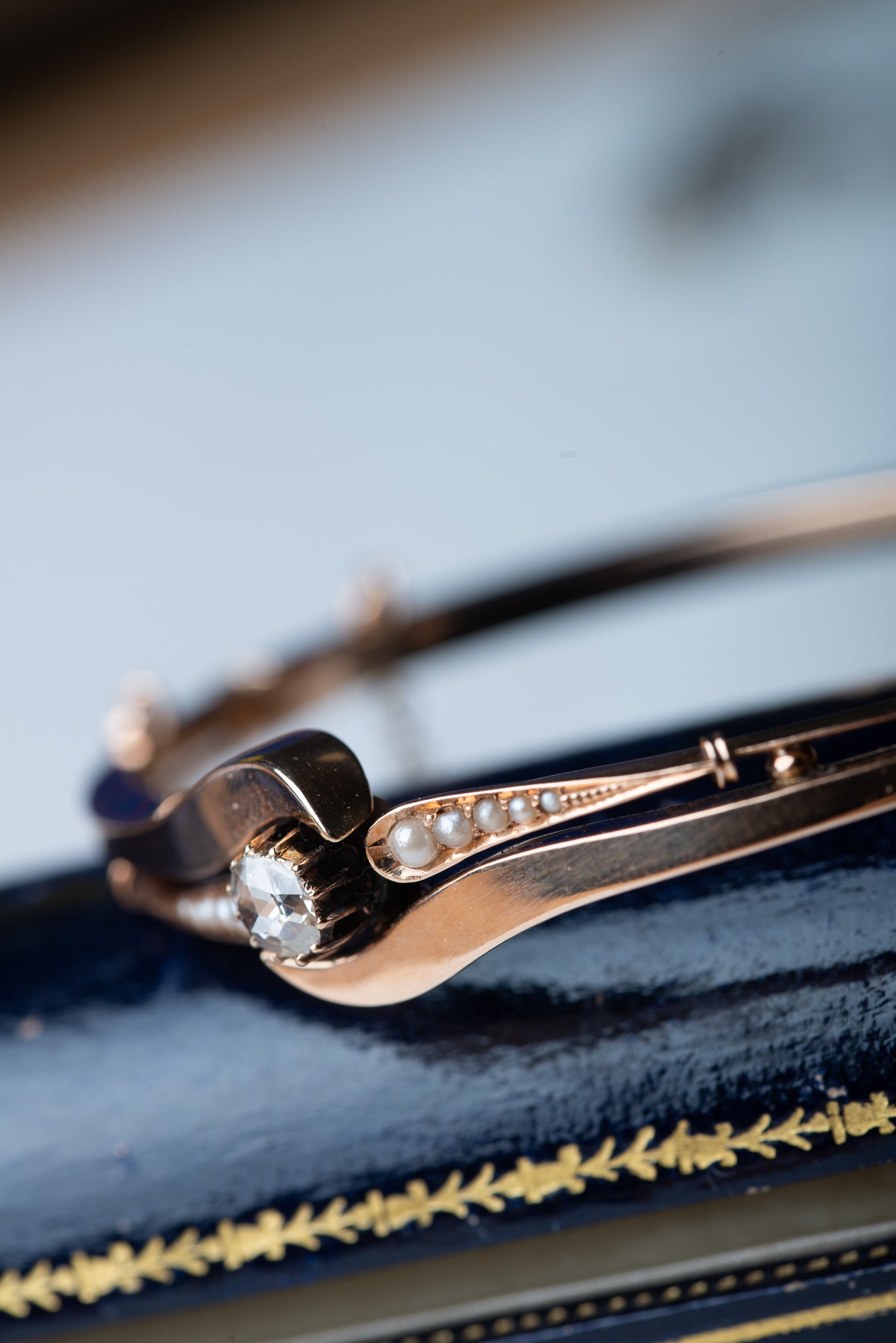 Edwardian Crossover Rosecut Diamond Bracelet - LUXORIA VITA