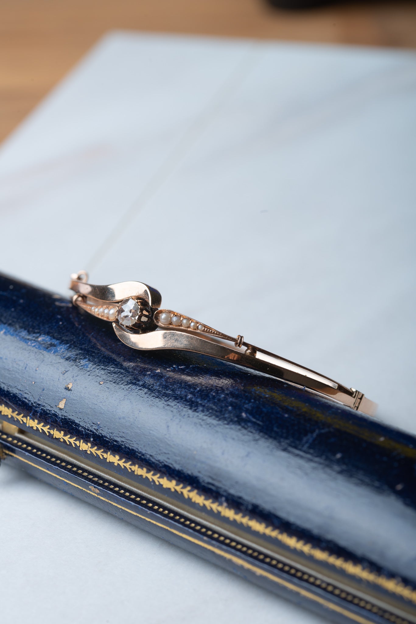 Edwardian Crossover Rosecut Diamond Bracelet - LUXORIA VITA