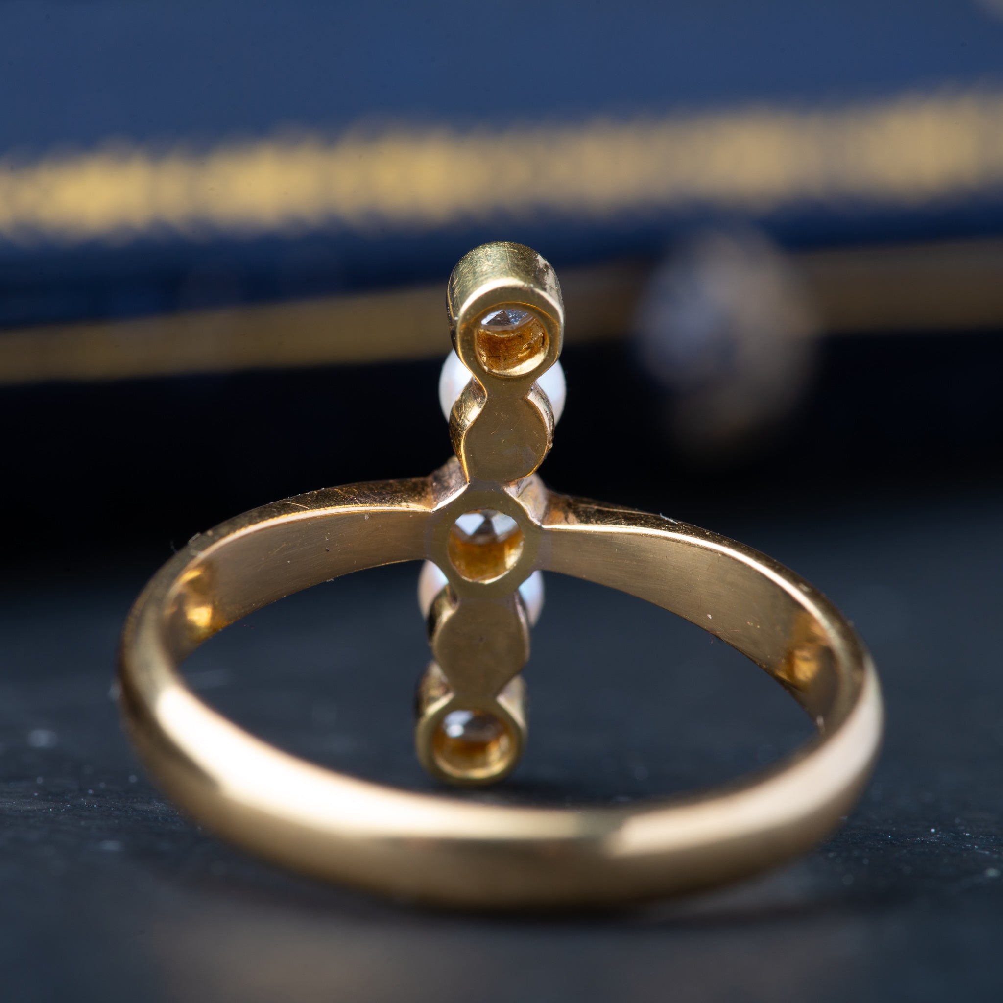 Vintage Pearl Diamond Ring