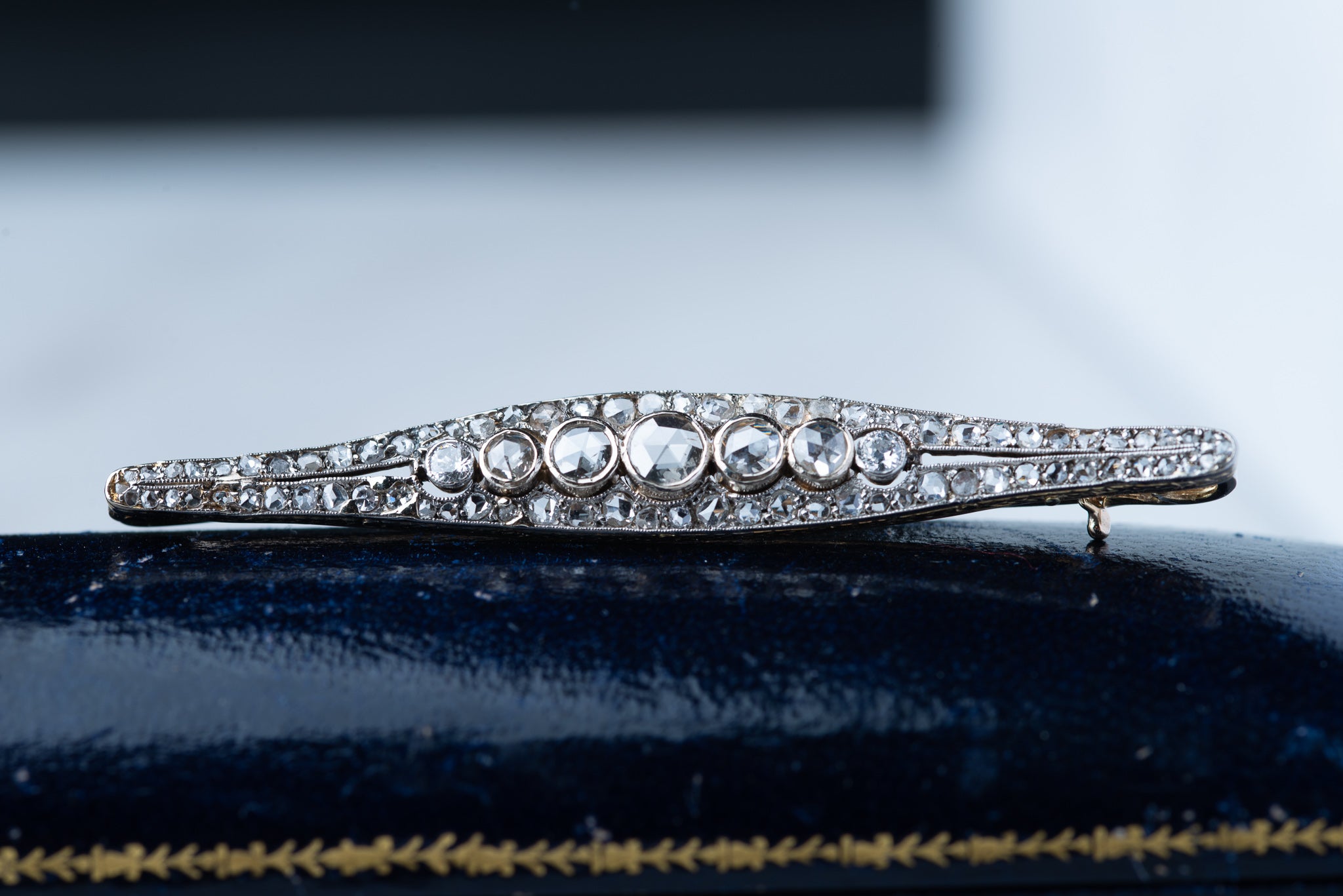 Art Deco Rosecut Diamond Brooch - LUXORIA VITA