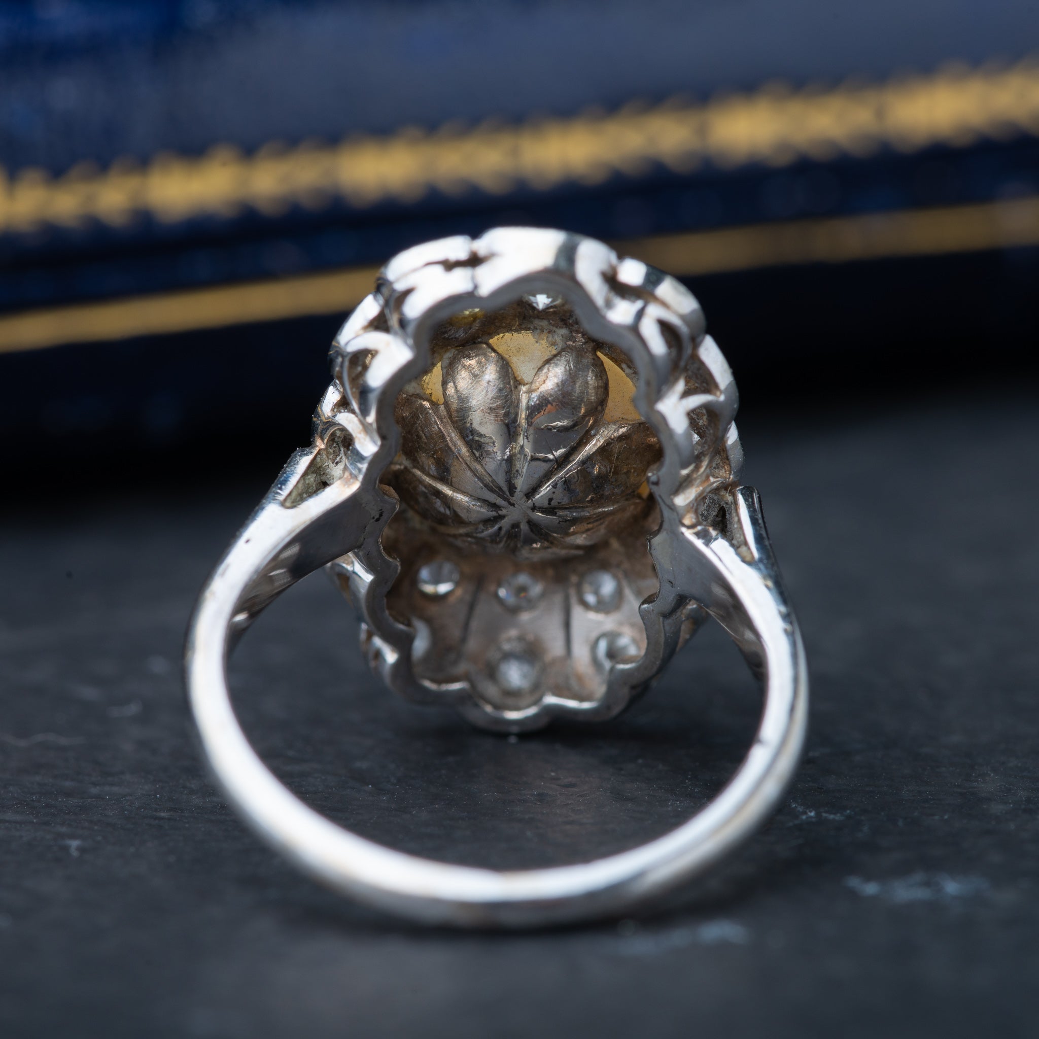 Vintage Pearl Diamond Ring