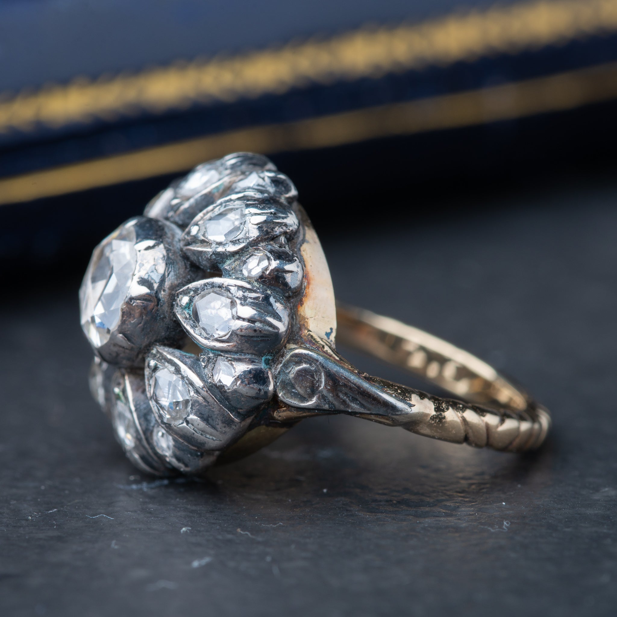 Antique Dutch Rosecut Diamond Ring - Luxoria Vita