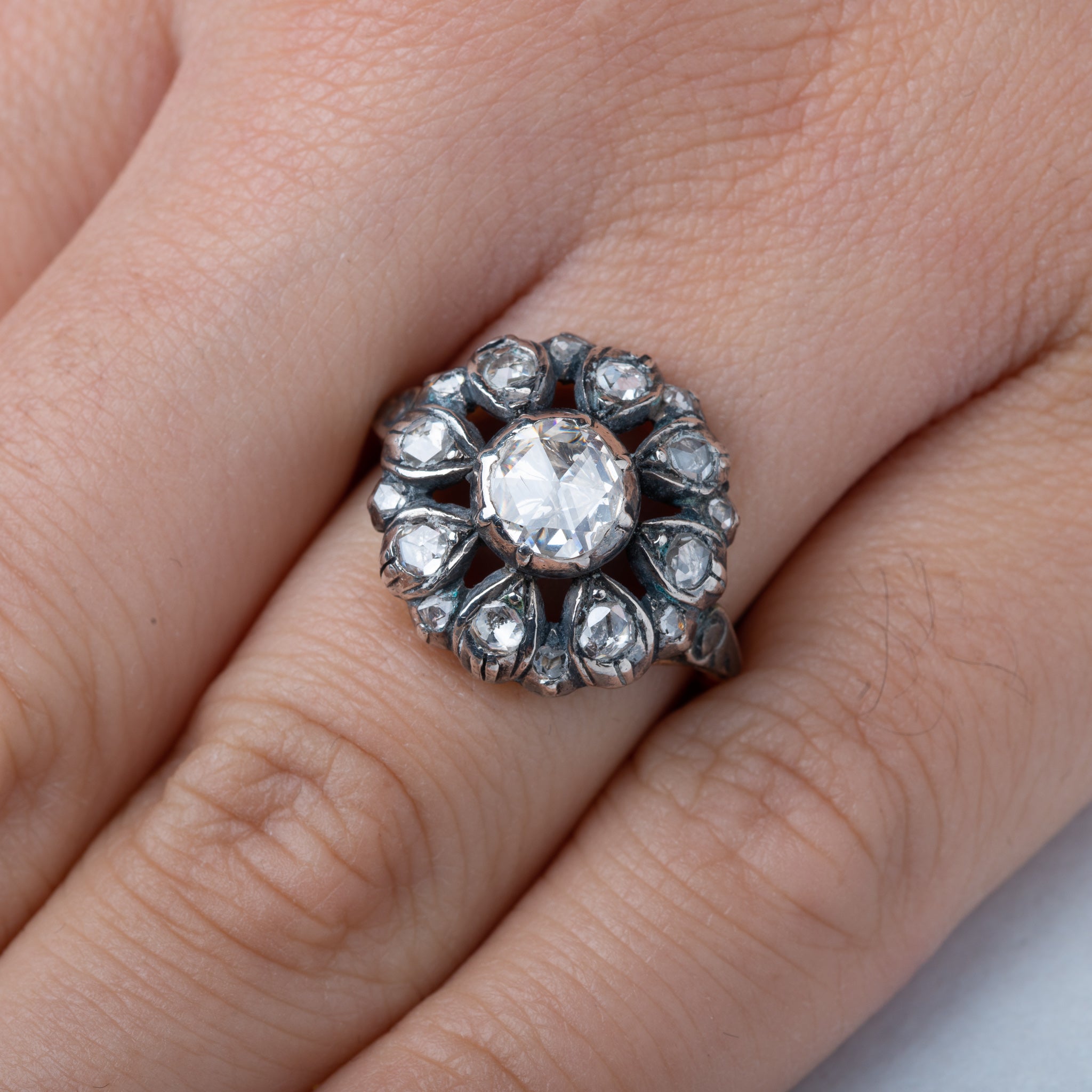 Antique Dutch Rosecut Diamond Ring - Luxoria Vita