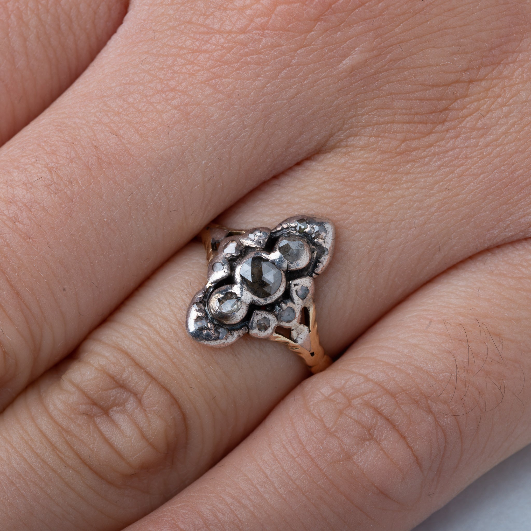 Antique Rosecut Diamond Ring - Luxoria Vita