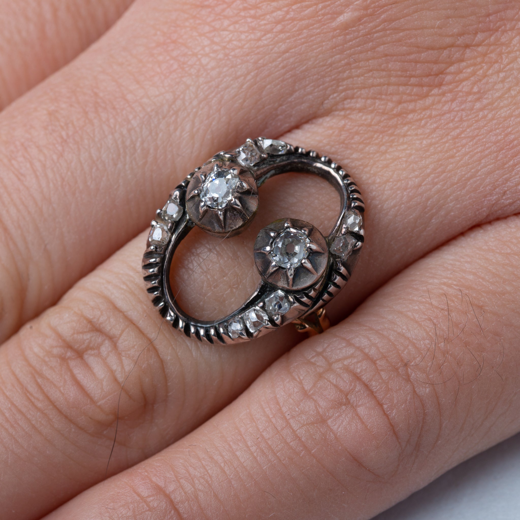 Vintage Old Mine Cut Diamond Ring