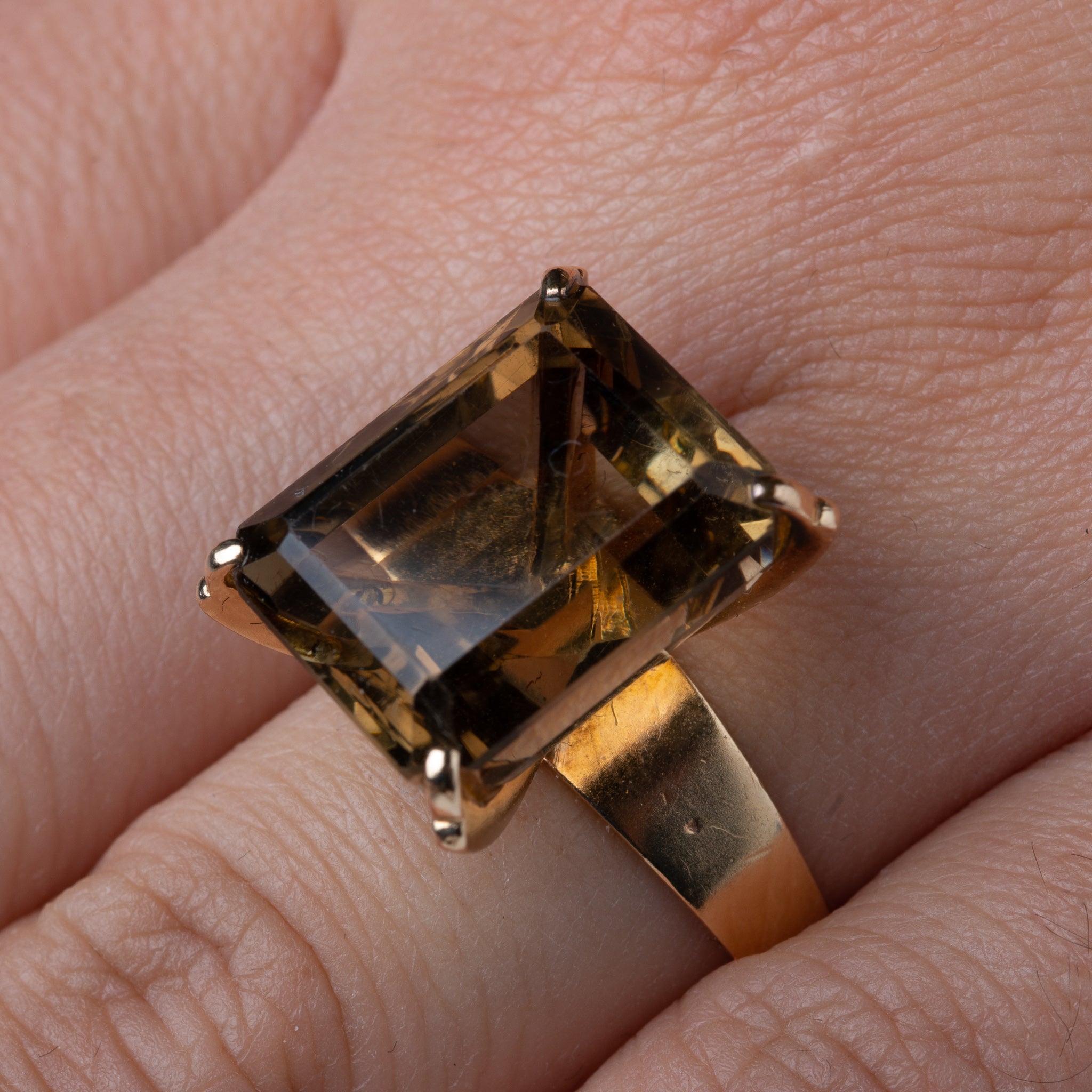 Vintage Smokey Quartz Ring - LUXORIA VITA