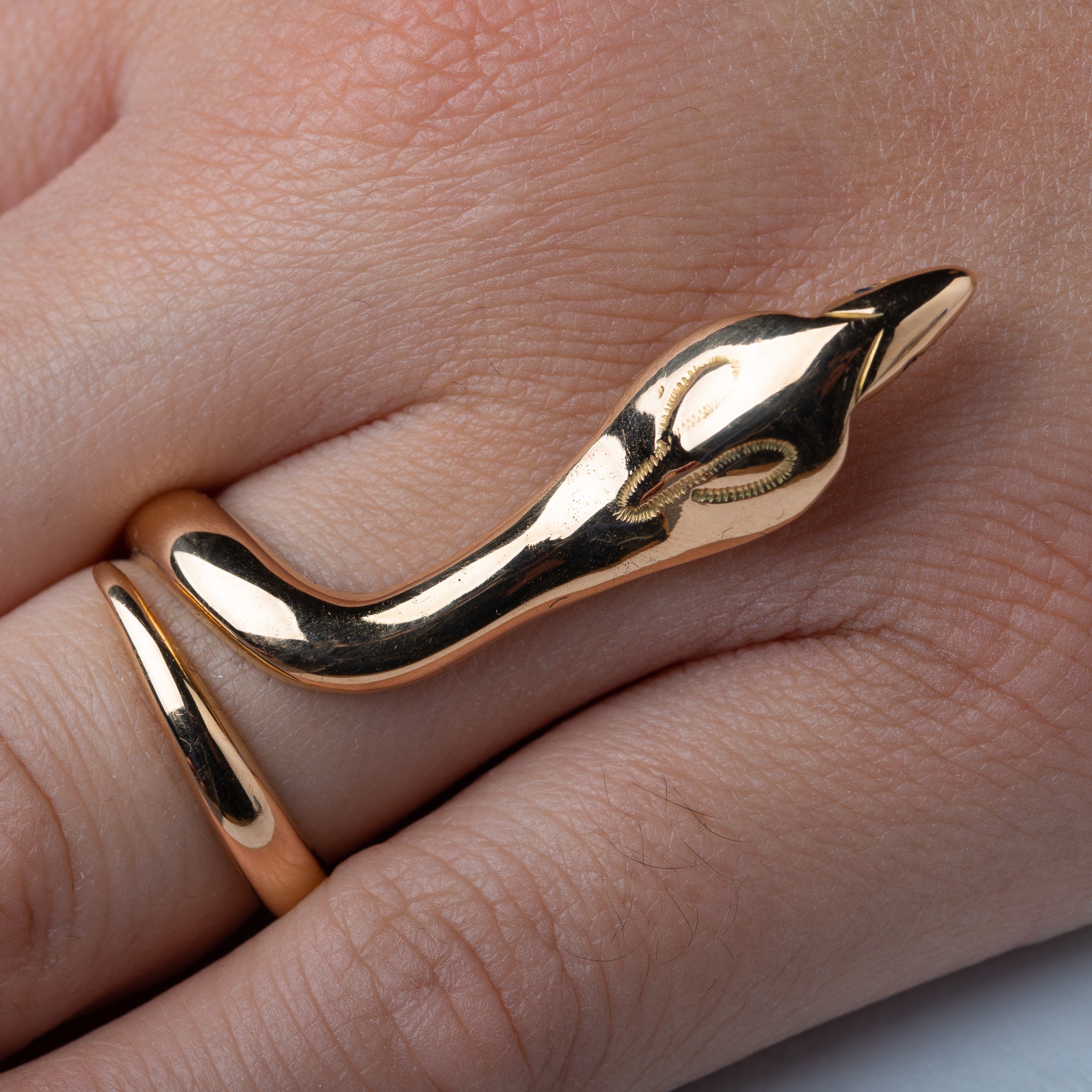 Vintage Italian Snake Ring