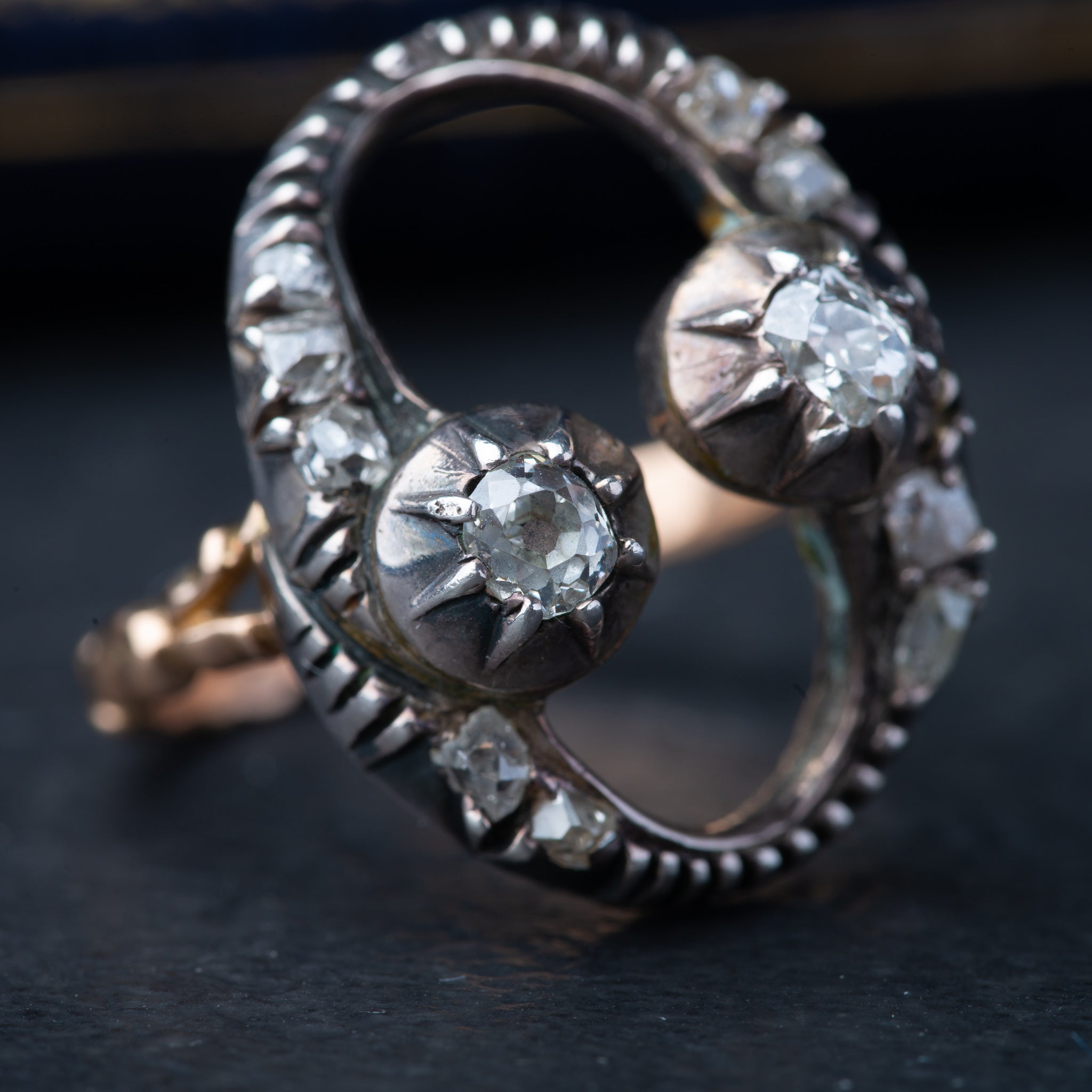 Vintage Old Mine Cut Diamond Ring