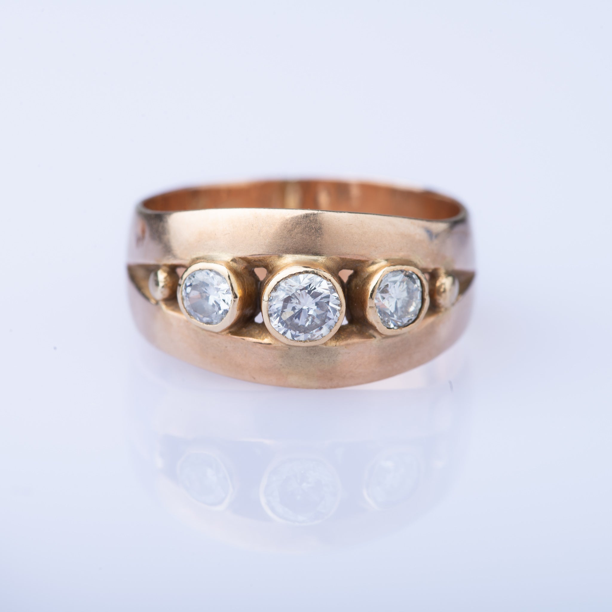 Edwardian Diamond Trilogy Ring - LUXORIA VITA
